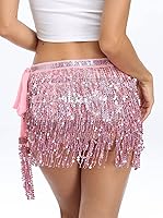 Vista 2 de Falda cruzada de lentejuelas para mujer, disfraz de Mardi GrasNavidadHalloweenDía de San Patricio