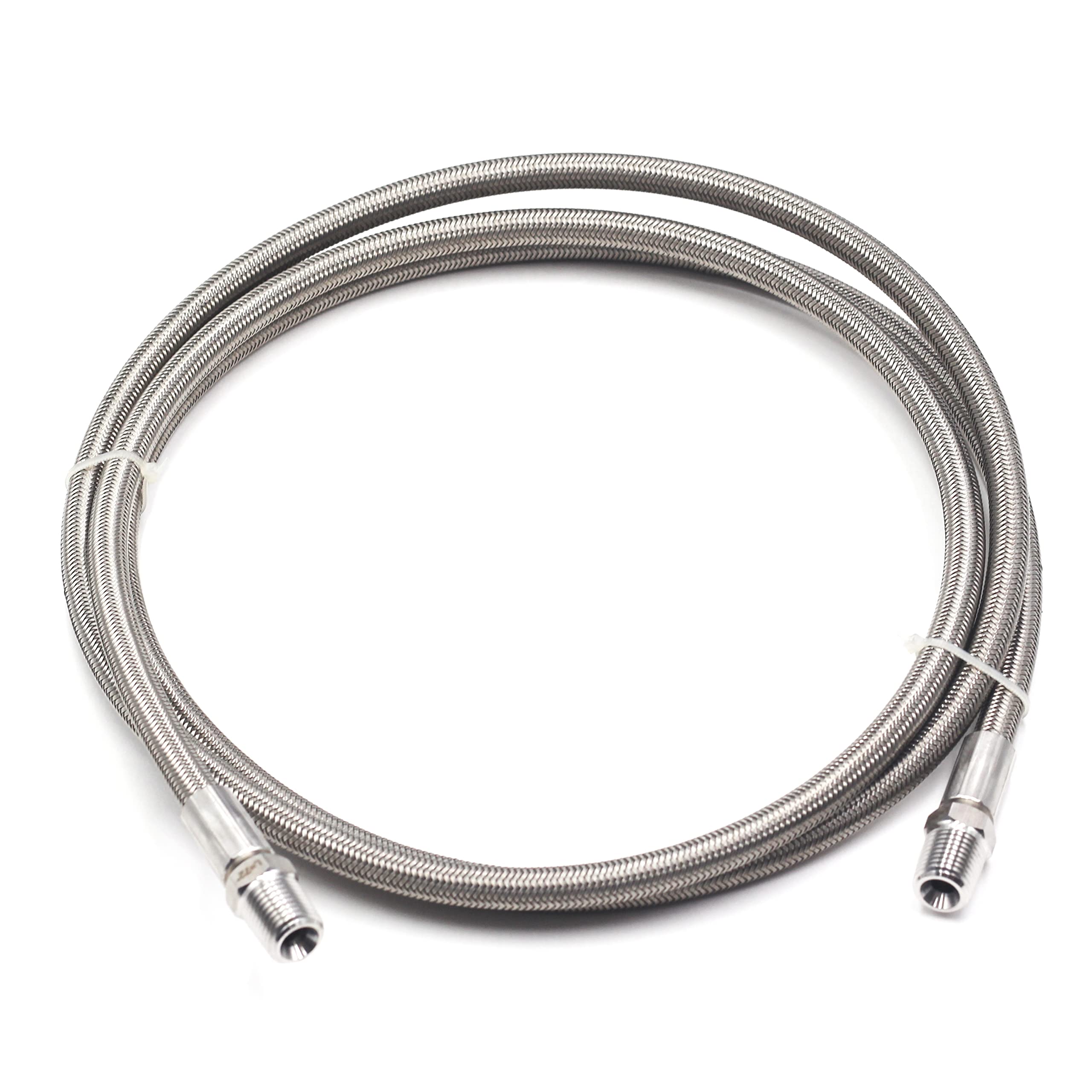 Tuyau tressé NPT mâle en acier inoxydable HFS haute pression 300 PSI durable