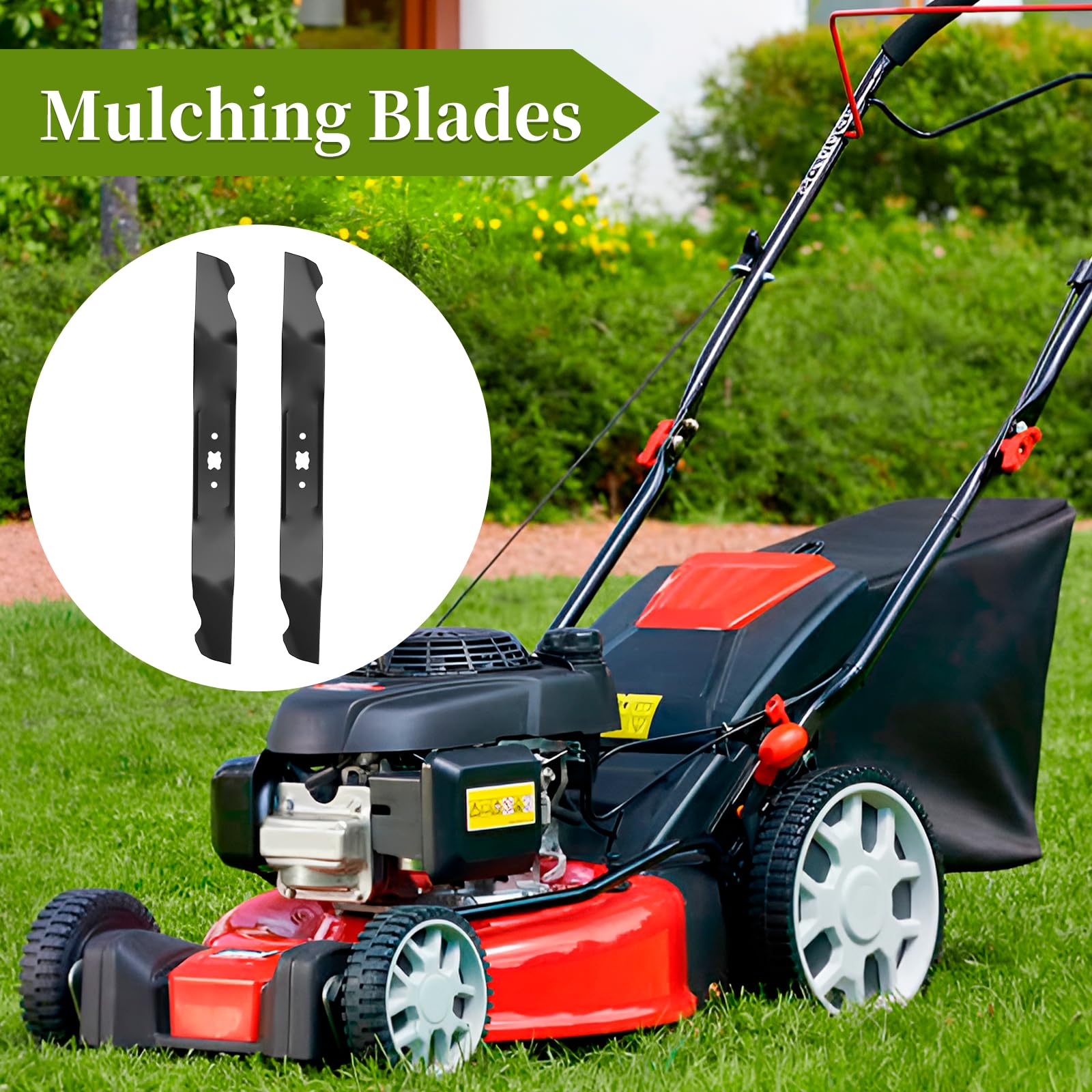 942-0741A Mower Blade Kit, Compatible with MTD Cub Cad et 21