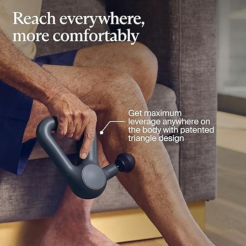 Miniatura 5 de TheraGun Therabody Relief - Pistola de masaje silenciosa para terapia de tejido profundo, habilitada para Bluetooth, pistola de masaje de percusión