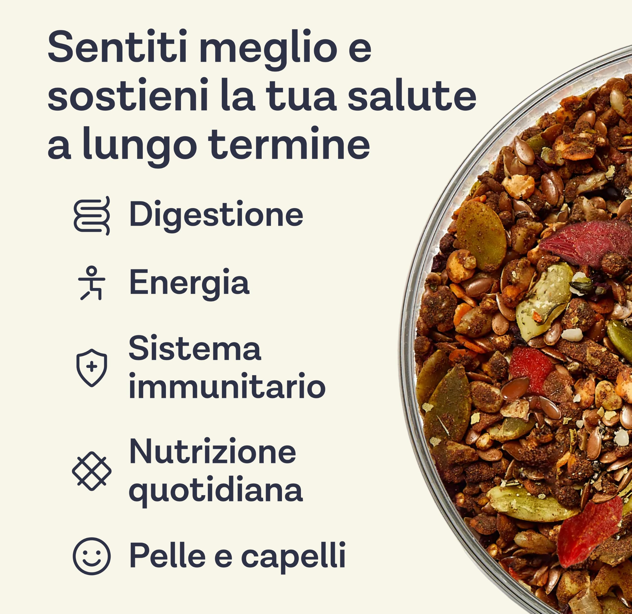 Daily30 Integratore per la Salute dell’Intestino | Oltre 30 Ingredienti Vegetali Ricchi di Fibre | Favorisce la Salute Digestiva e Intestinale | Vegano e Senza Glutine | 30 Porzioni