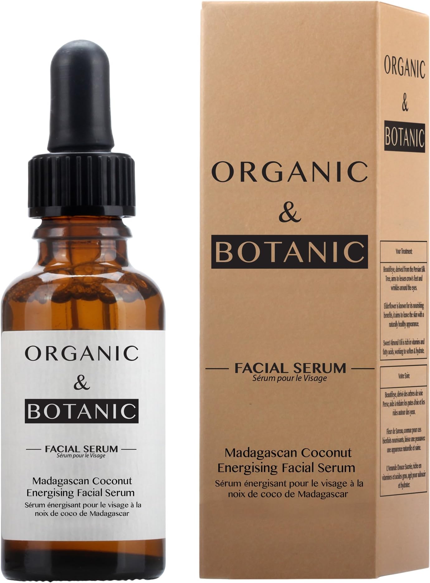 Organic & Botanic Madagascan Coconut Energising Facial Serum, 76 Gram