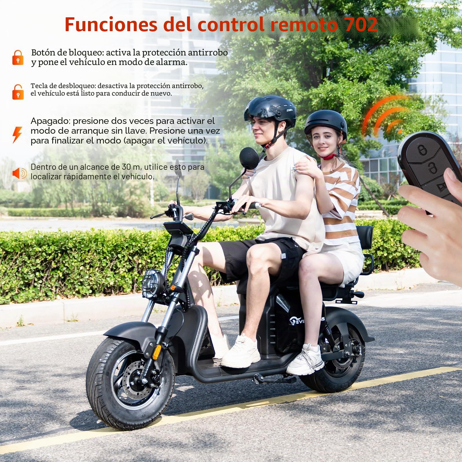 EVERCROSS 702 Motocicleta Eléctrica para Adultos, Motos Electricas con Motor de 2000W, 3 Modos de Velocidad 25/35/45 KMH,Autonomía 85KM, 60V/30Ah Moto Cross Eléctrica, Doble Amortiguación