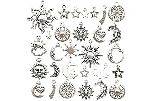 80-Piece Antique Silver Jewelry Pendants for DIY Necklaces and Bracelets