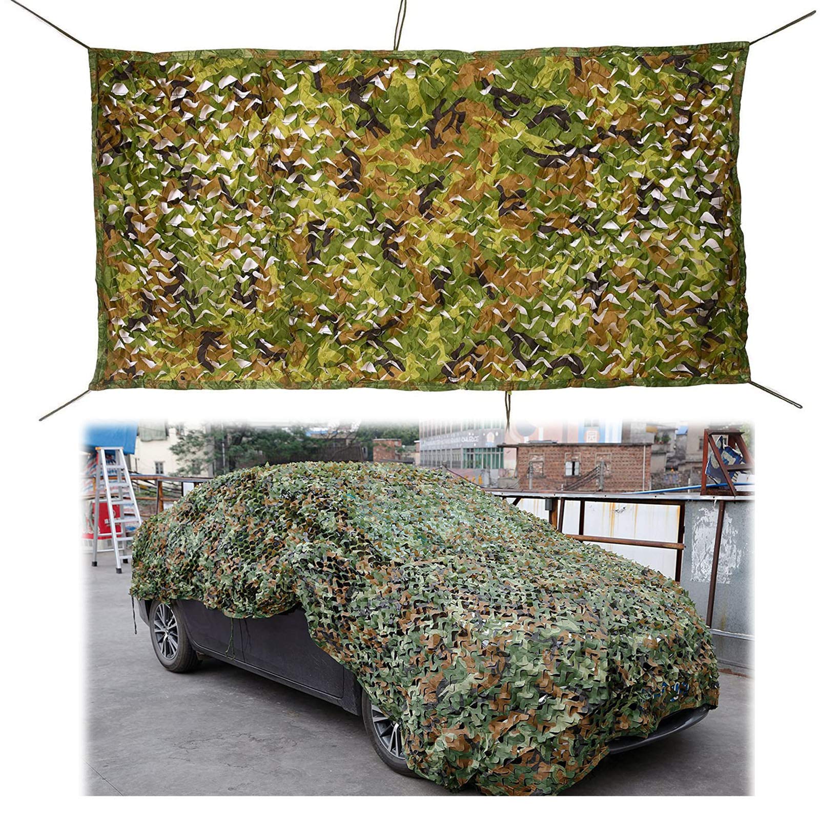 Oudini 5*8M/16.4*26.2Ft Camo Netting, Camouflage Net Sunscreen Nets For Military Camping Shooting Hunting Sunshade/5 * 8M/16.4 * 26.2Ft