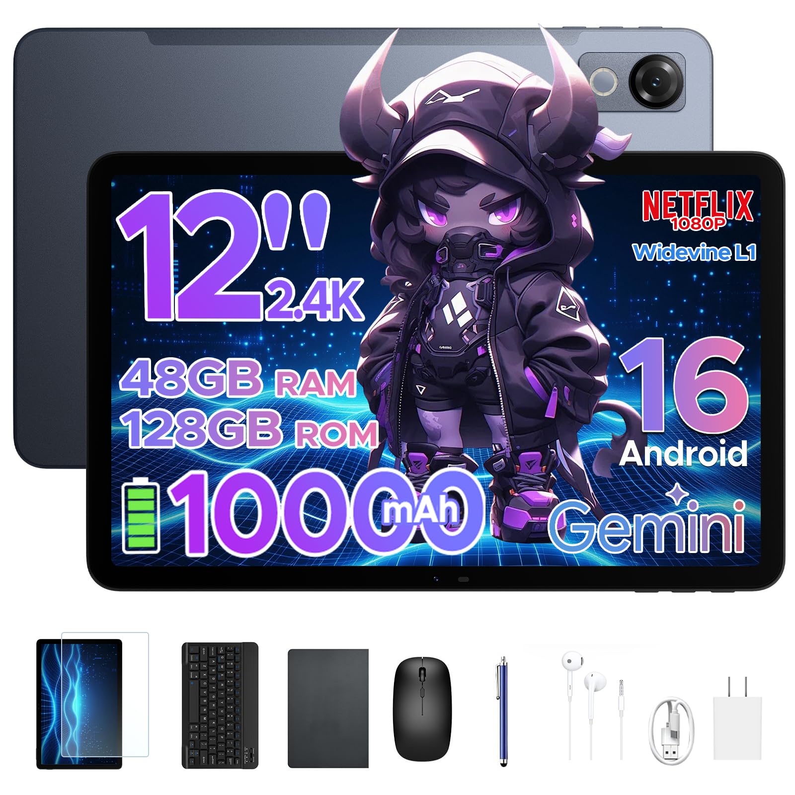 Android16 タブレット 12インチ Wi-Fiモデル48GB＋128GB Amazon.co.jp: 【2026新登場 Android16 タブレット 12インチ】P12