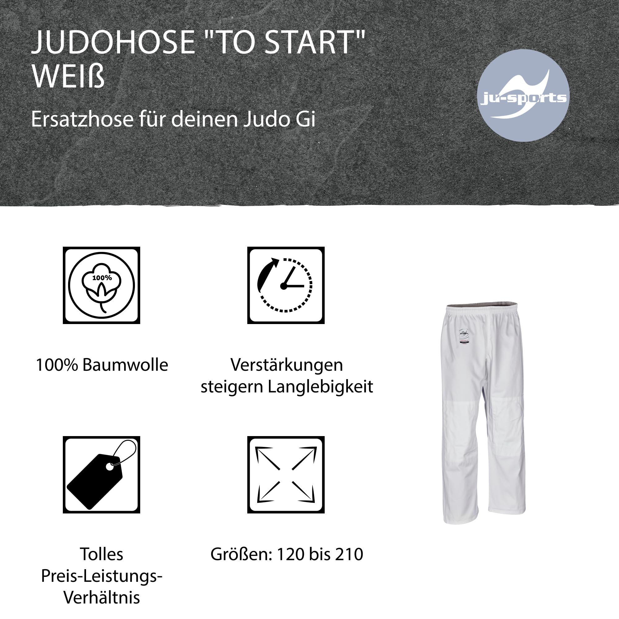 Ju-Sports Judohose to Start Weiss Kids