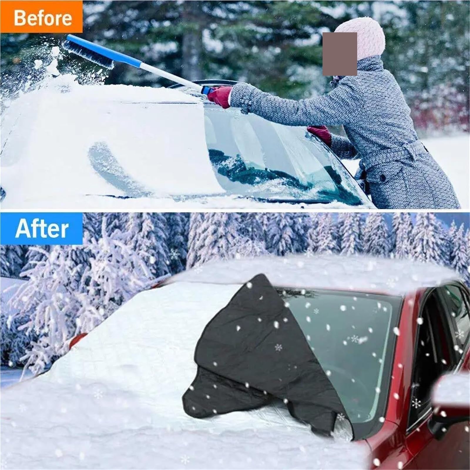 per Polo MK6 9n 6r Polo 6n2 Paraneve per Parabrezza Auto Copertura Auto Telo Antighiaccio
