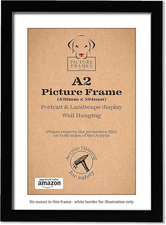 A2 Frame Black Picture Frames, A2 Picture Frame, A2 Poster Frame