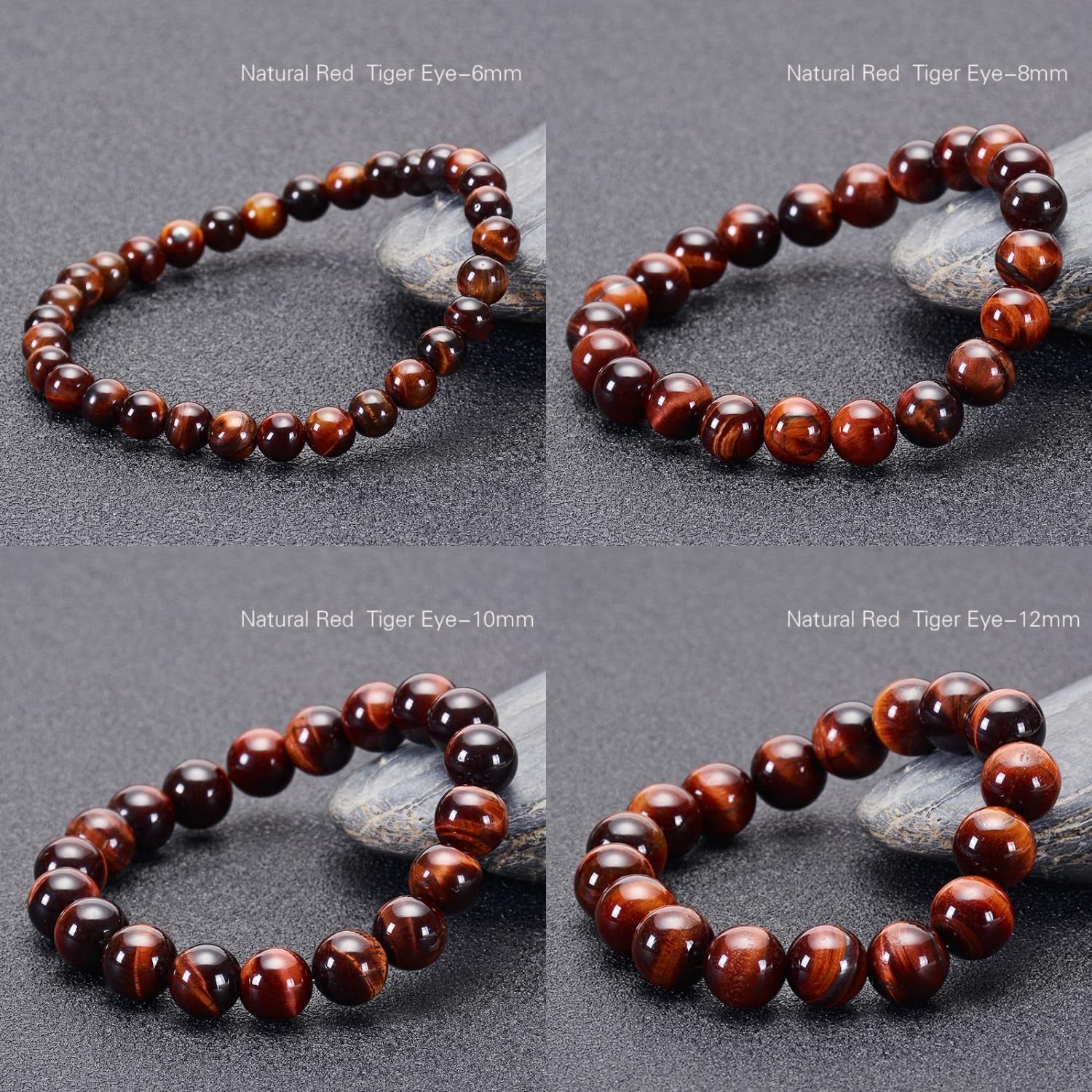 Natural Tiger's Eye Bracelet,Energy Gemstones,Onyx Beaded, amulet bracelet, good luck,healing bracelets, health energy bracelet,gift for men and women - Image 5