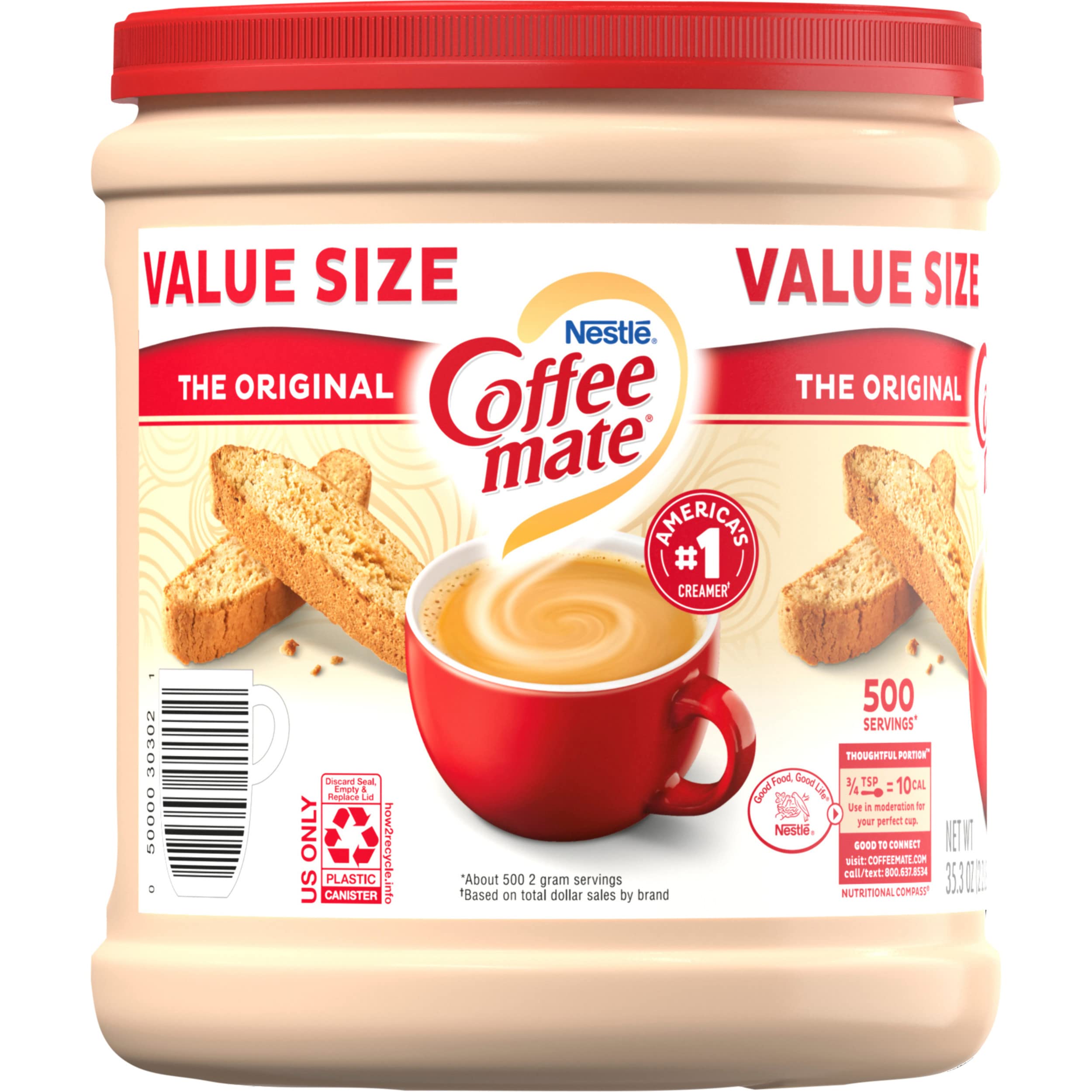 COFFEE MATE The Original Powder Coffee Creamer 35 3 Oz Canister Non-dairy Lactose Free Gluten Free Creamer Pack — view 16