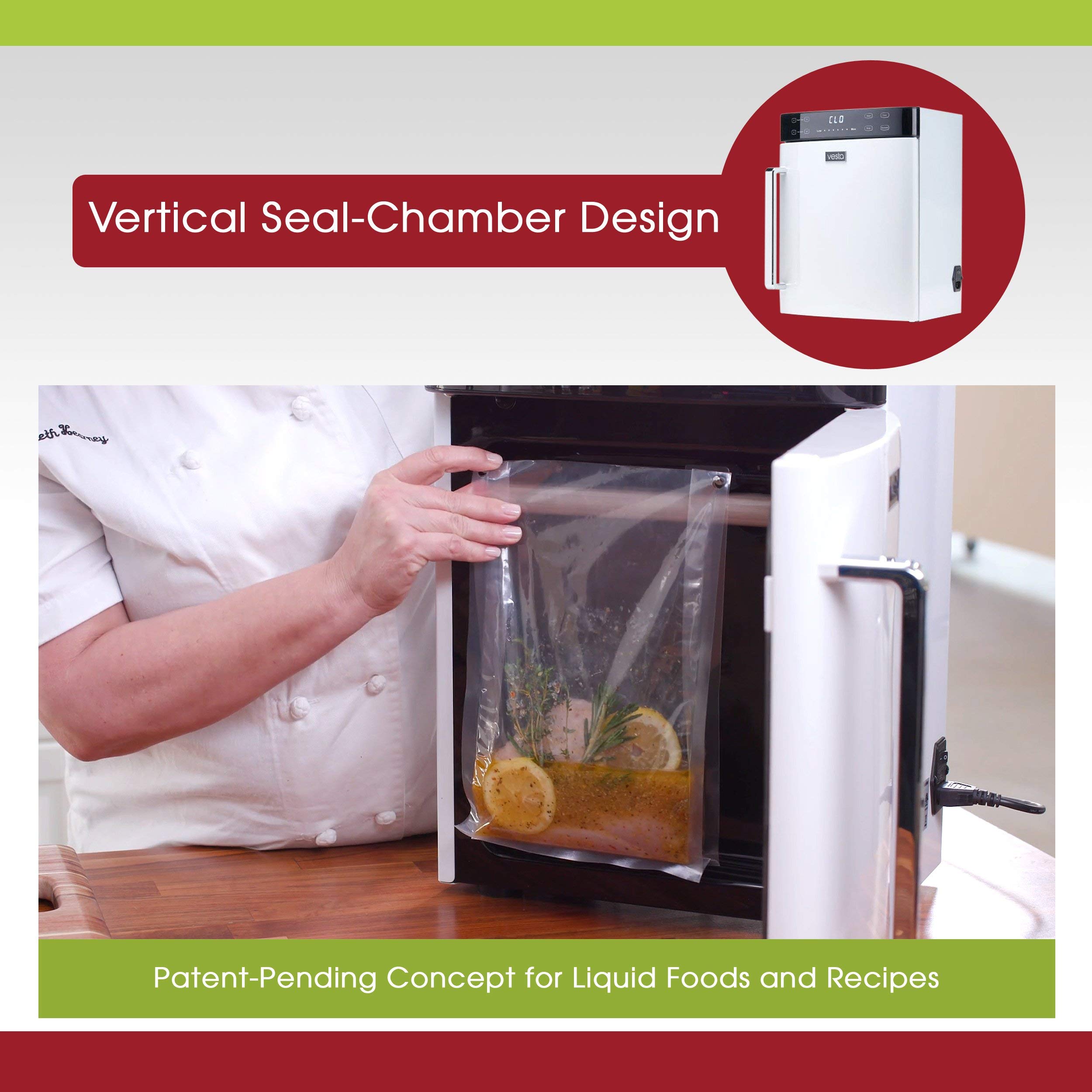 Buy Vertical Chamber Vacuum Sealer by Vesta Precision Vertical Vac Elite Extends Food