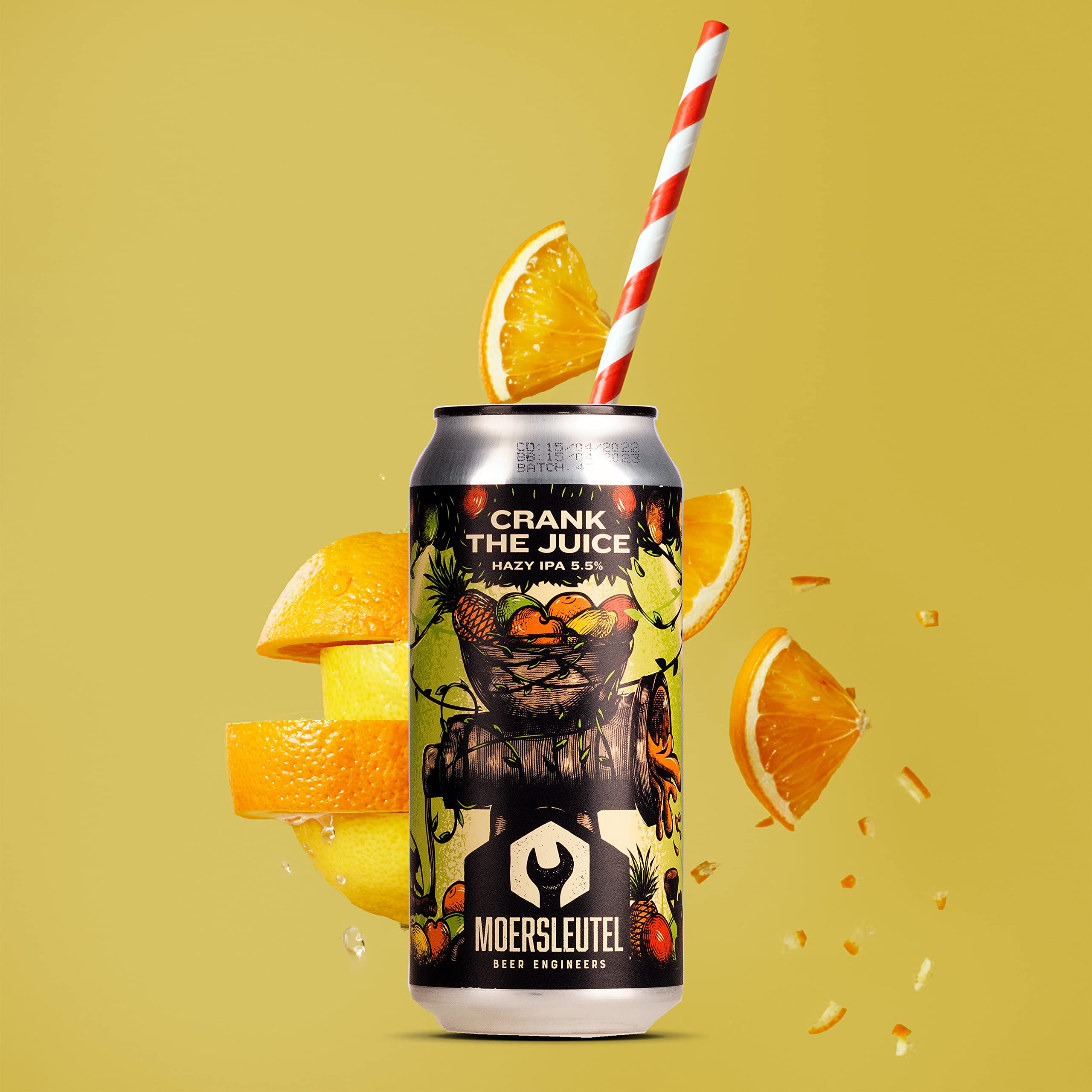 Moersleutel `Crank the Juice´ New England/Hazy IPA 5,5% (12 x 0,44l) ** Sparpack 11+1 GRATIS ** (inklusive 3,00 € Pfand)