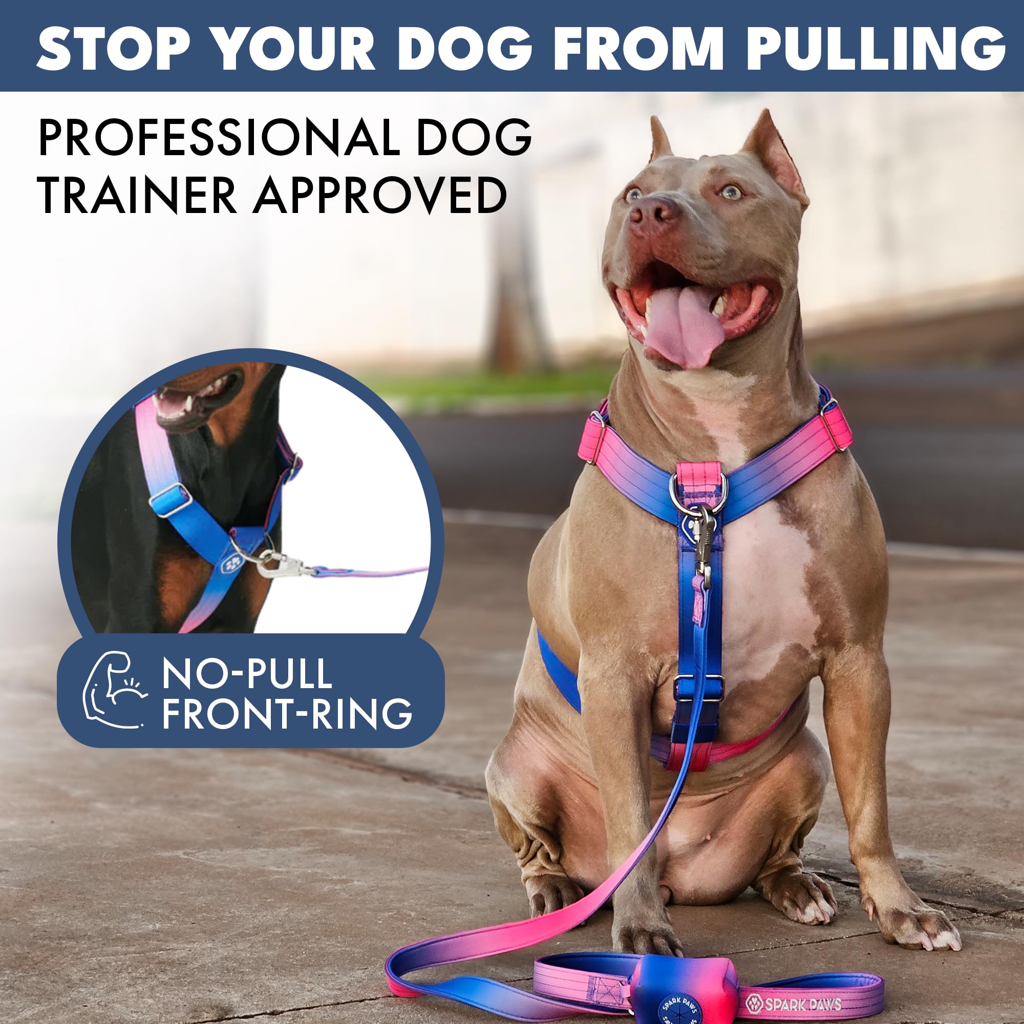 Amazon | 引っ張り防止犬用ハーネス - 安全性とコントロールのために