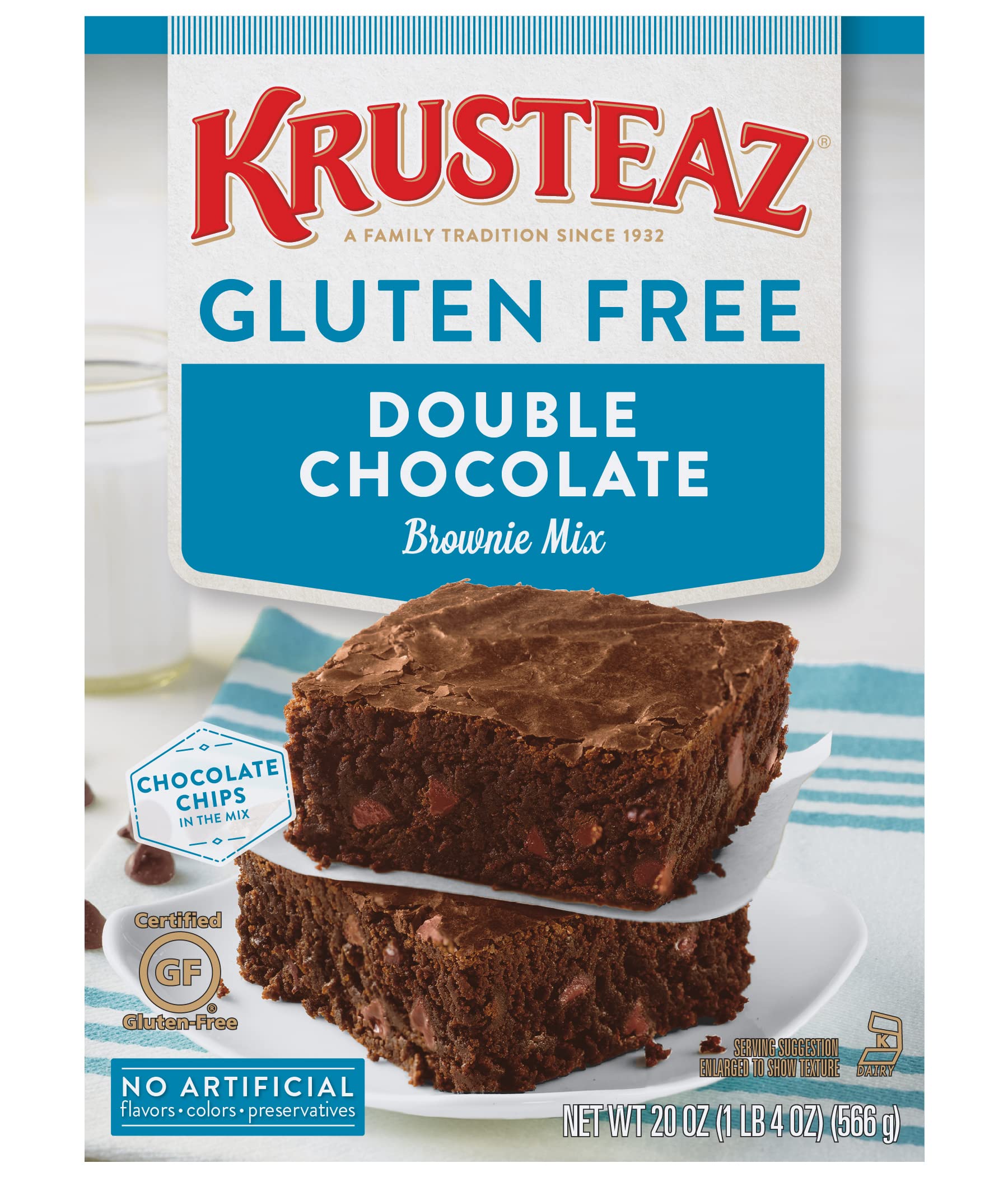 Krusteaz Gluten Free Double Chocolate Brownie Mix Pack of 3
