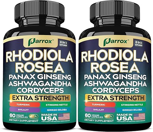 Rhodiola Rosea Panax Ginseng Ashwagandha Cordyceps Hongo, cúrcuma, Ginkgo Biloba, ortiga picante, mezcla de adaptógenos, cápsulas de suplemento para