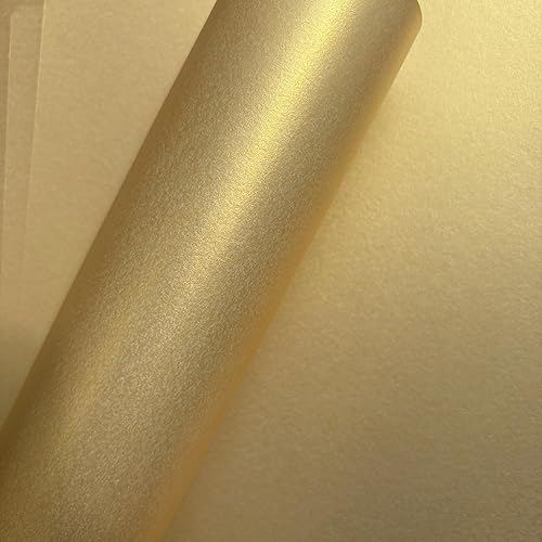 Miniatura 5 de Papel A4 Oro Real Color Oro Perlado 120gsm Doble Cara Adecuado para Impresoras de Inyección de Tinta y Láser (100)