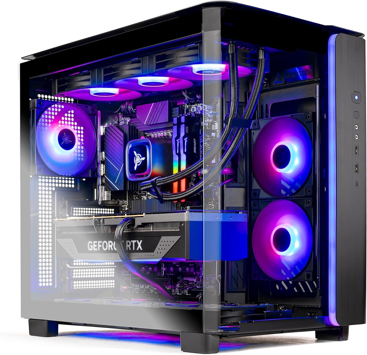 Skytech King 95 Gaming PC Desktop, Ryzen 9 9900X 4.4 GHz (5.6GHz Turbo Boost), NVIDIA RTX 5070 12GB GDDR7, 1TB Gen4 NVMe SSD, 32GB DDR5 RAM 6000 RGB, 850W Gold PSU, 360mm ARGB AIO, Wi-Fi, Win 11 : Everything Else