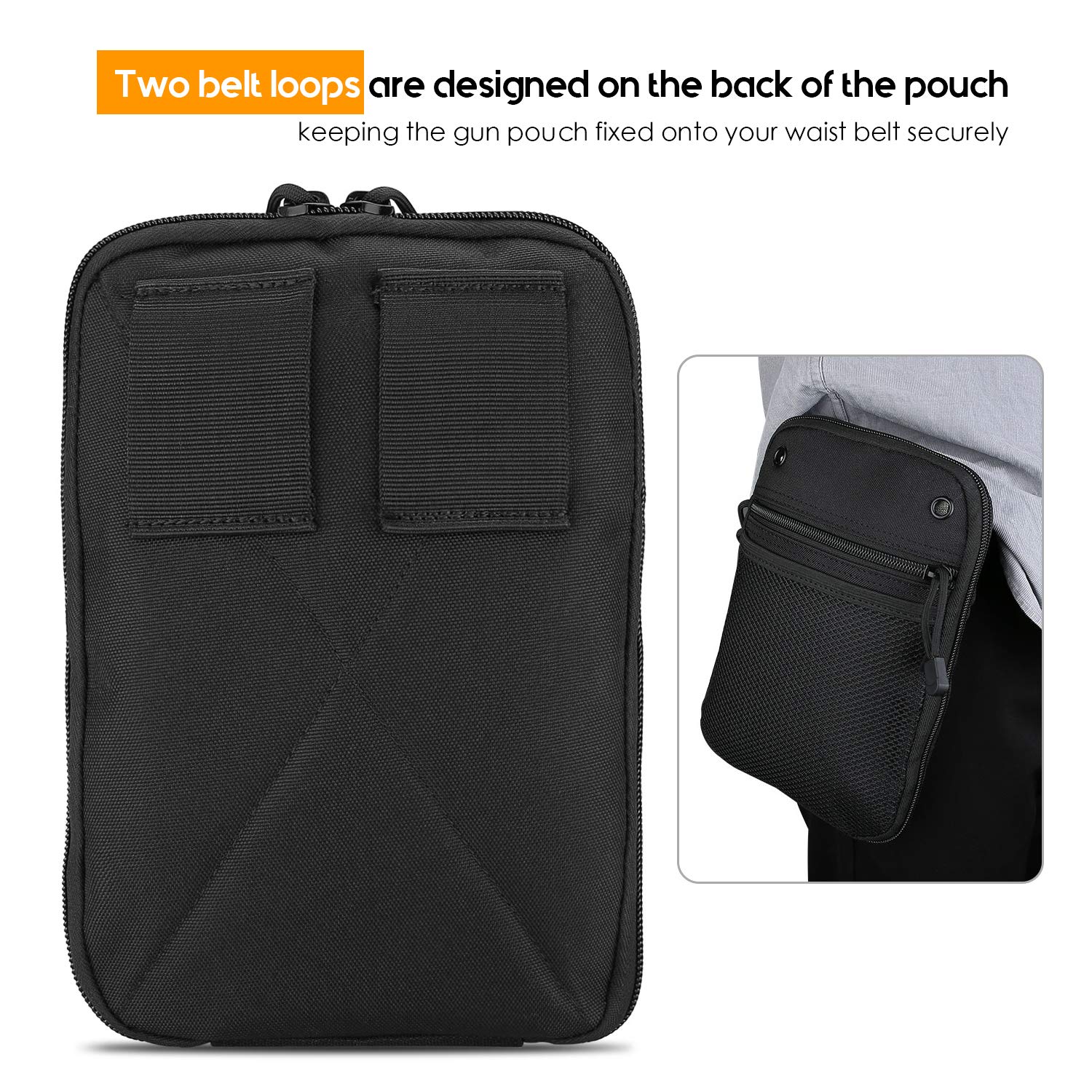 Borsa Per Pistola ProCase Tattica - Custodia Per Poligono Con Scomparti Imbottiti - Foto 11