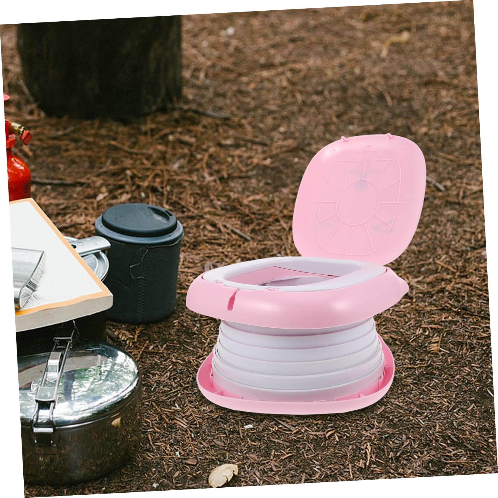 GALPADA Faltbares Junge Mädchen-toilettensitz-töpfchen für Kleinkinder Tragbarer Toilettensitz für Reisen Campingausflüge und Lange Autofahrten mit Griff und Auslaufsicherer Abdichtung