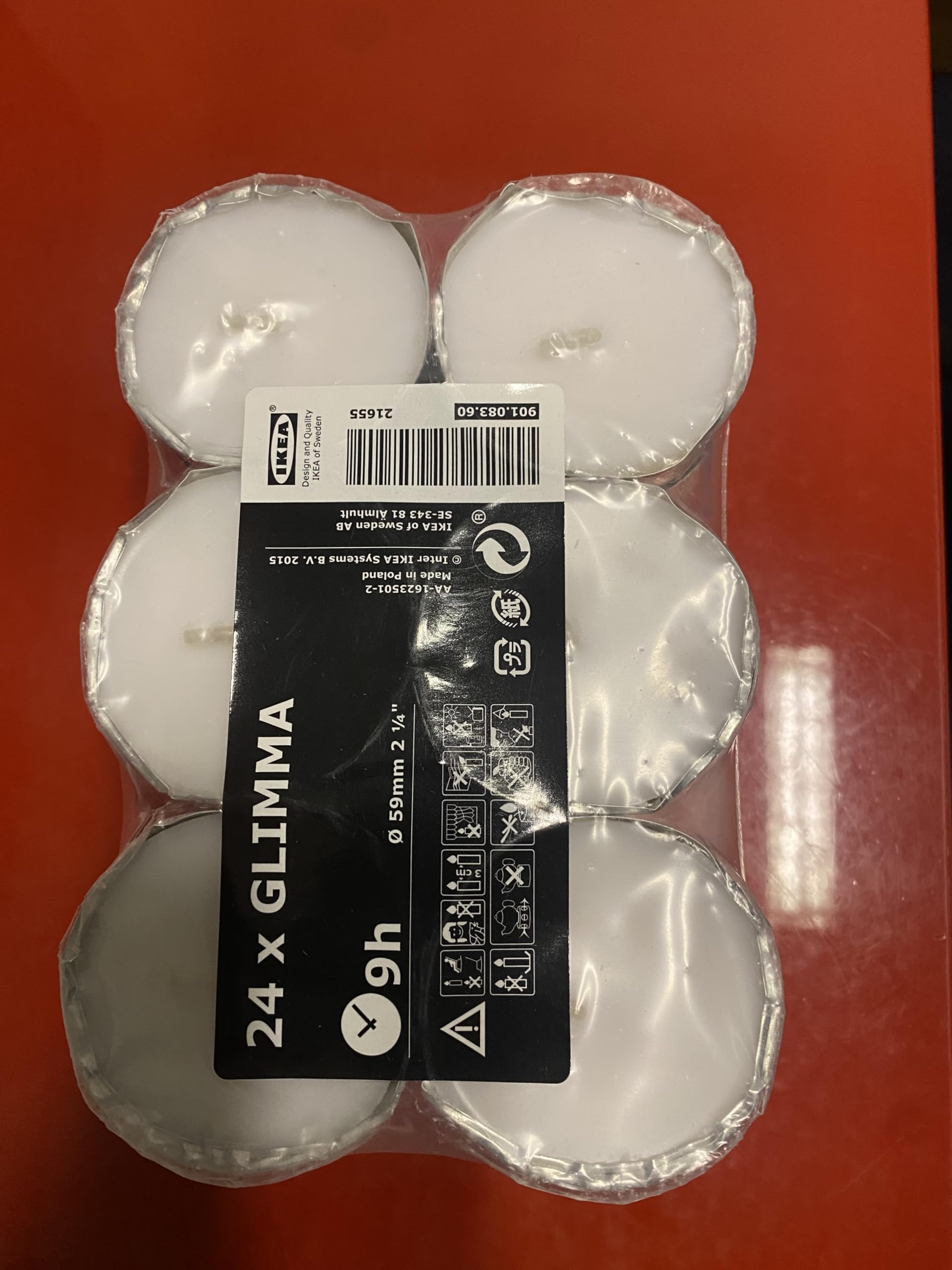 IKEA Glimma – Set Di 100 Candeline Per Torte O Atmosfera, Diametro 38 Mm, Durata 4 Ore, Confezione Da 100 Pezzi - 3