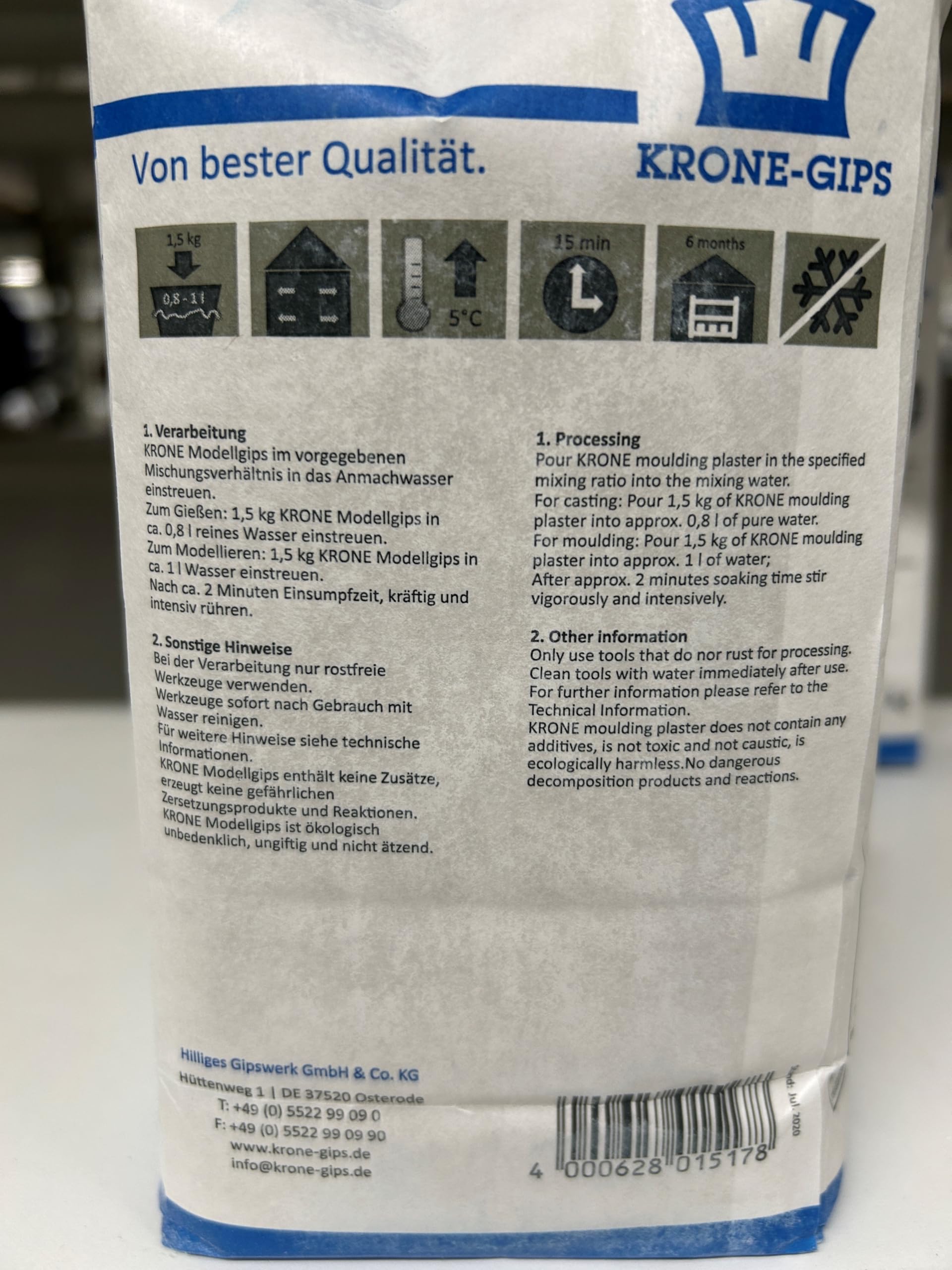 Gesso Per Costruzioni E Hobby Sycofix 1.5kg - Per Riparazioni E Modellismo | Tempo Lavorazione 15 Minuti - Foto 5