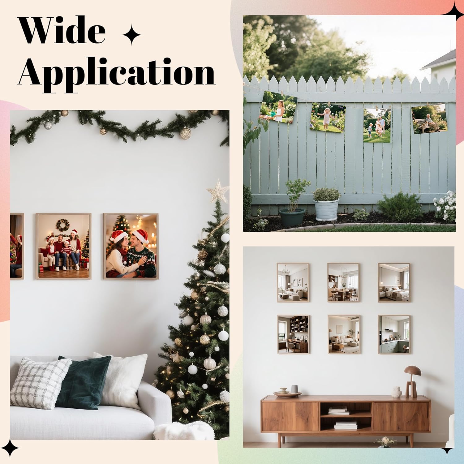 Joyclub 20 Pcs Sublimation Metal Photo Blanks 8x10 Inch Aluminum Sublimation Sign Blanks Wall Photo Sign for Living Room Bedroom Decor 0.45mm Thickness