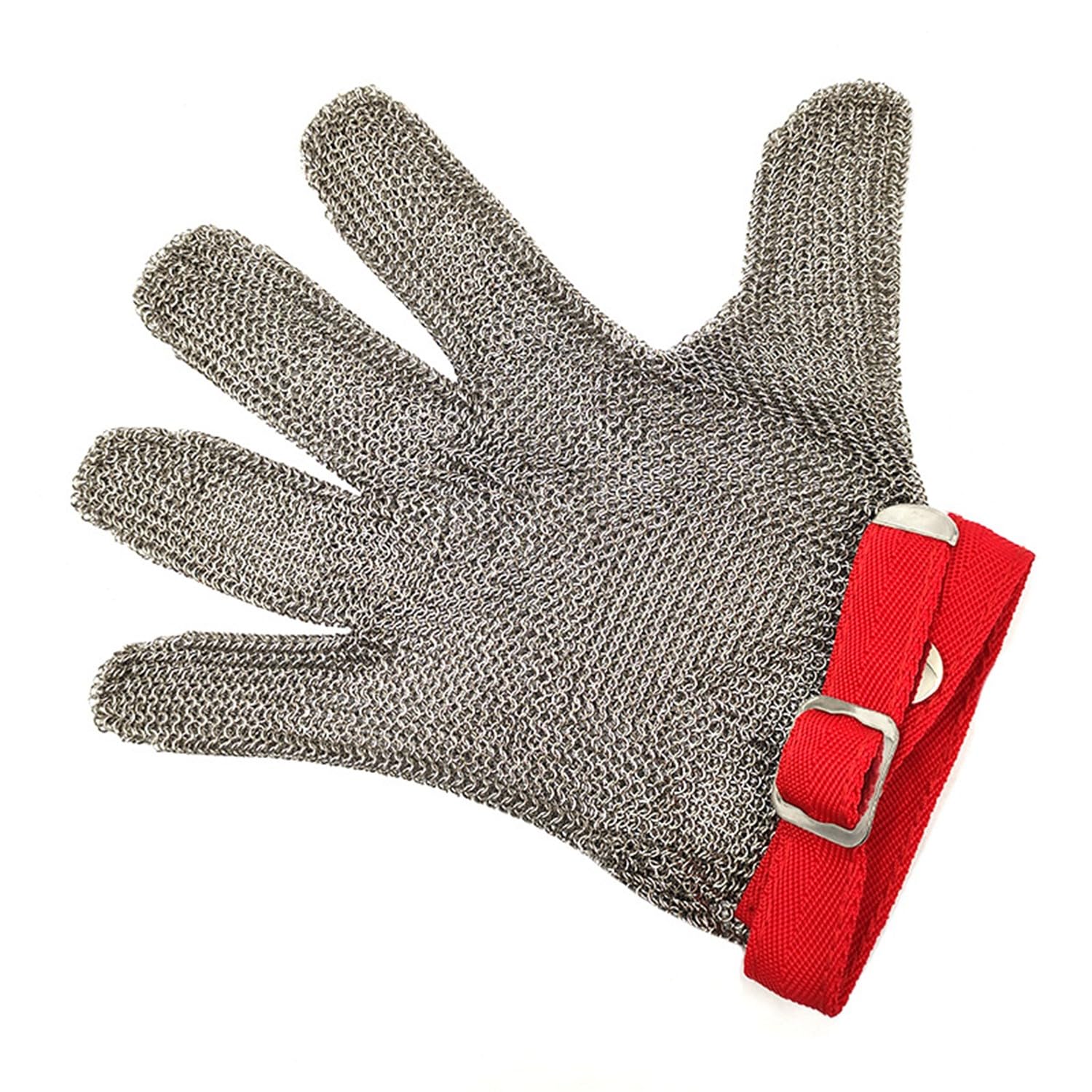 Schnittschutz-Handschuhe, Schnittschutz Stichfester Fleischerhandschuh Aus Rostfreiem Stahl Mit Metallgitter, Schnittfeste Handschuhe, Kettenhandschuh Metzger, Handschuhe Küche