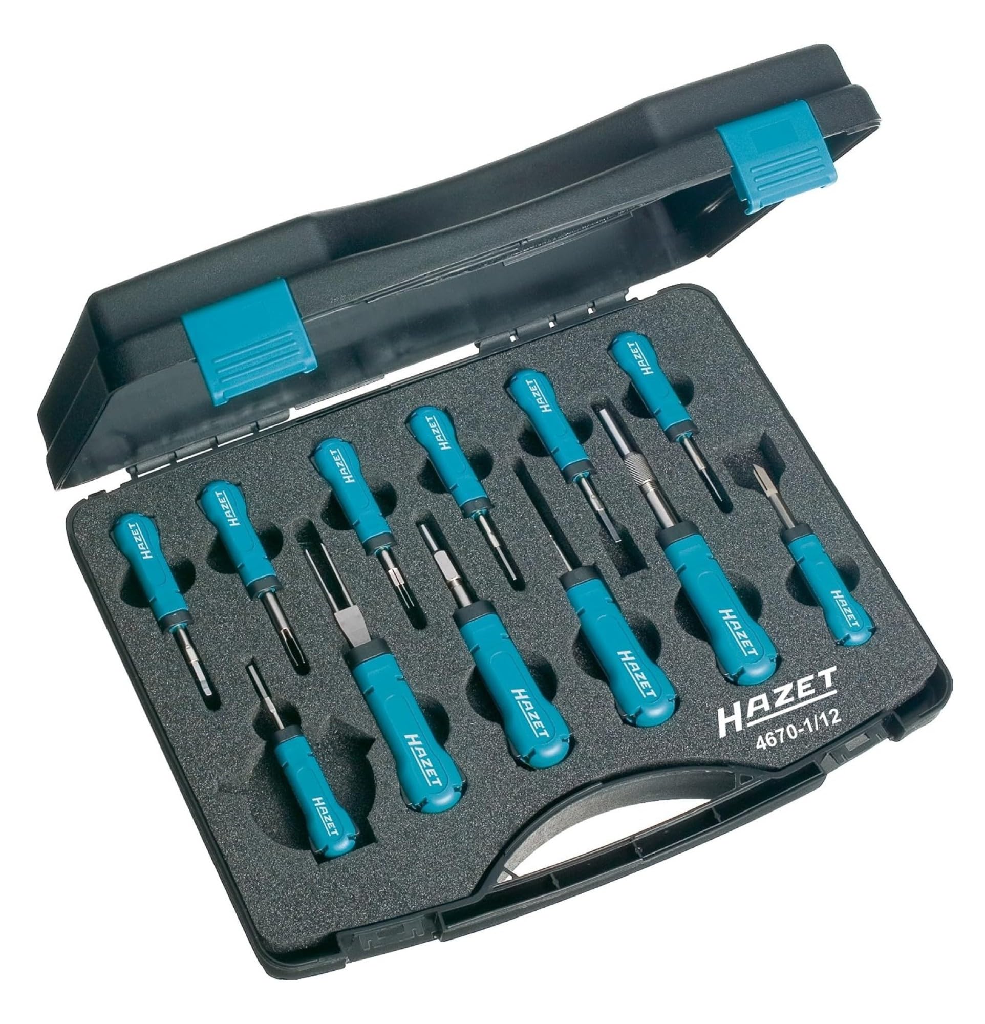 Hazet 4670-1/12 Serie Di Utensili Per Impianti Elettrici, Multicolore