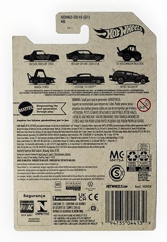 Miniatura 2 de Hot Wheels Nissan Skyline 2000 GT-R 2022 - Perla y cromo serie 2/6 [azul/rosa]