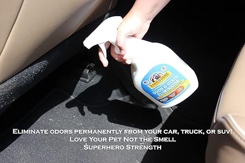 Miniatura 5 de BARN BE GONE Superhero Strength Stain & Pet Olor Eliminator  Enzyme Carpet Cleaner Spray para mascotas  Removedor de manchas para mascotas para