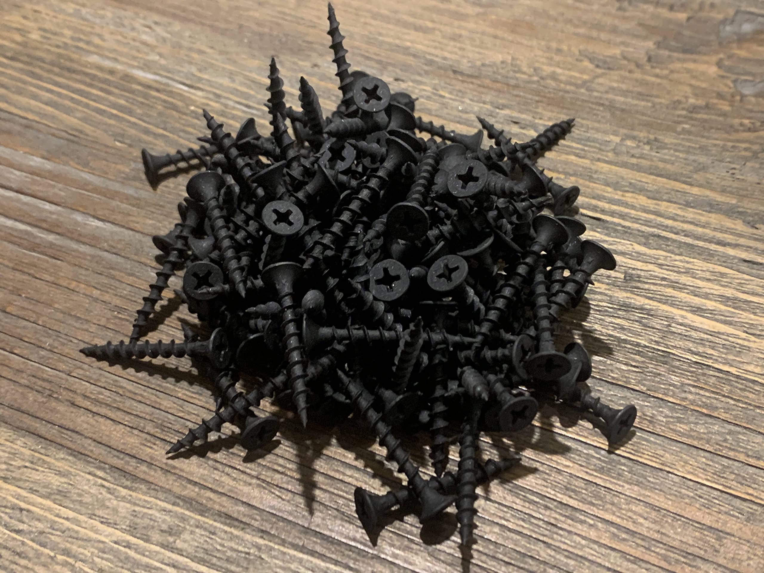 5000 Tornillos Para Panel De Yeso Phillips #6 X 1-5/8" - Cabeza De Corneta, Negro Fosfatado