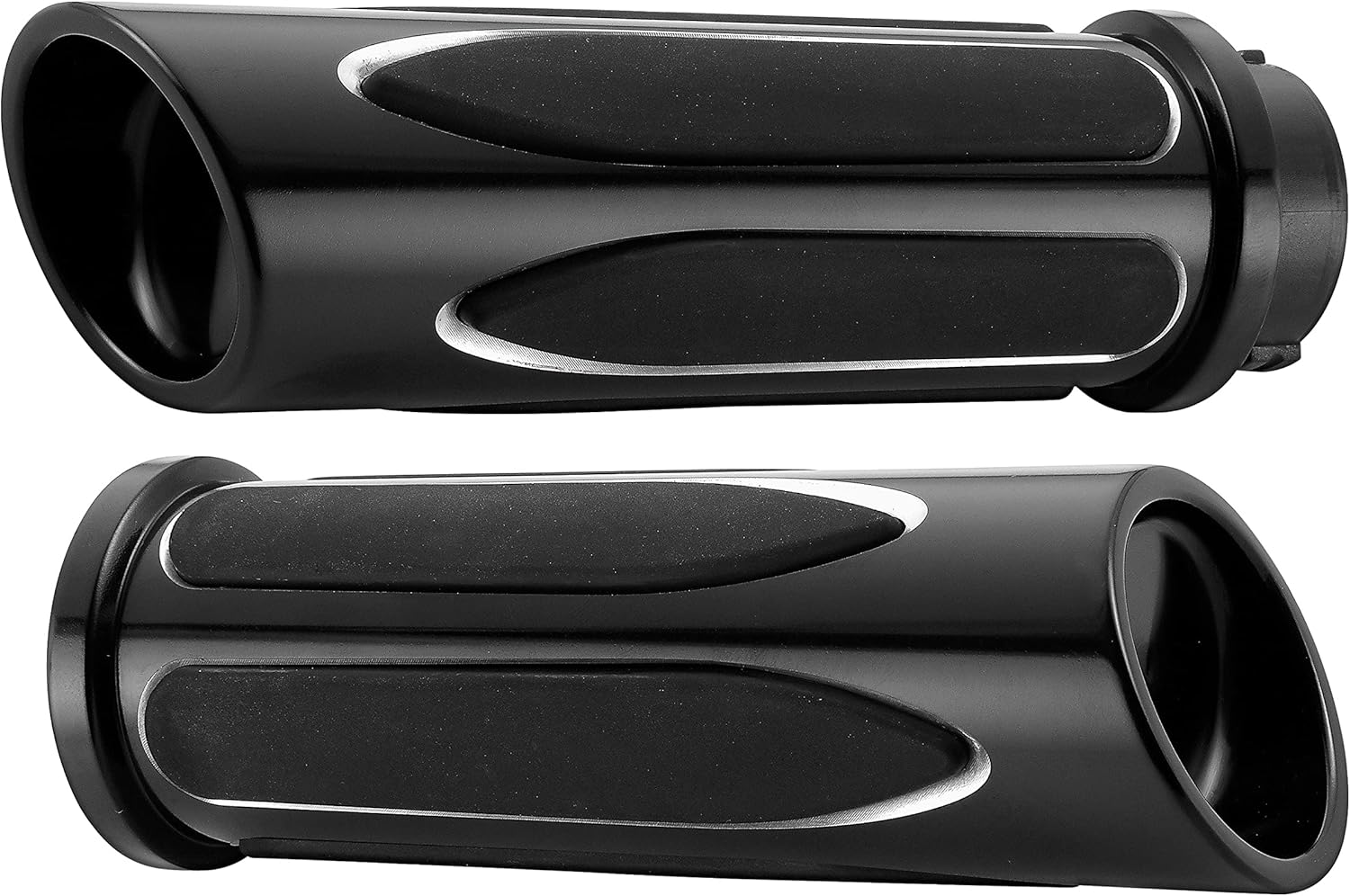 Arlen Ness Deep Cut Comfort Grips - Cable Style - Black - 07-051