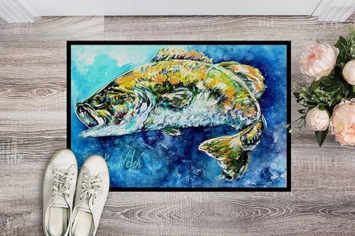 Miniatura 2 de Caroline's Treasures MW1210JMAT Bobby Bass - Tapete para puerta delantera, 24 x 36 pulgadas, para interiores y exteriores, para entrada,