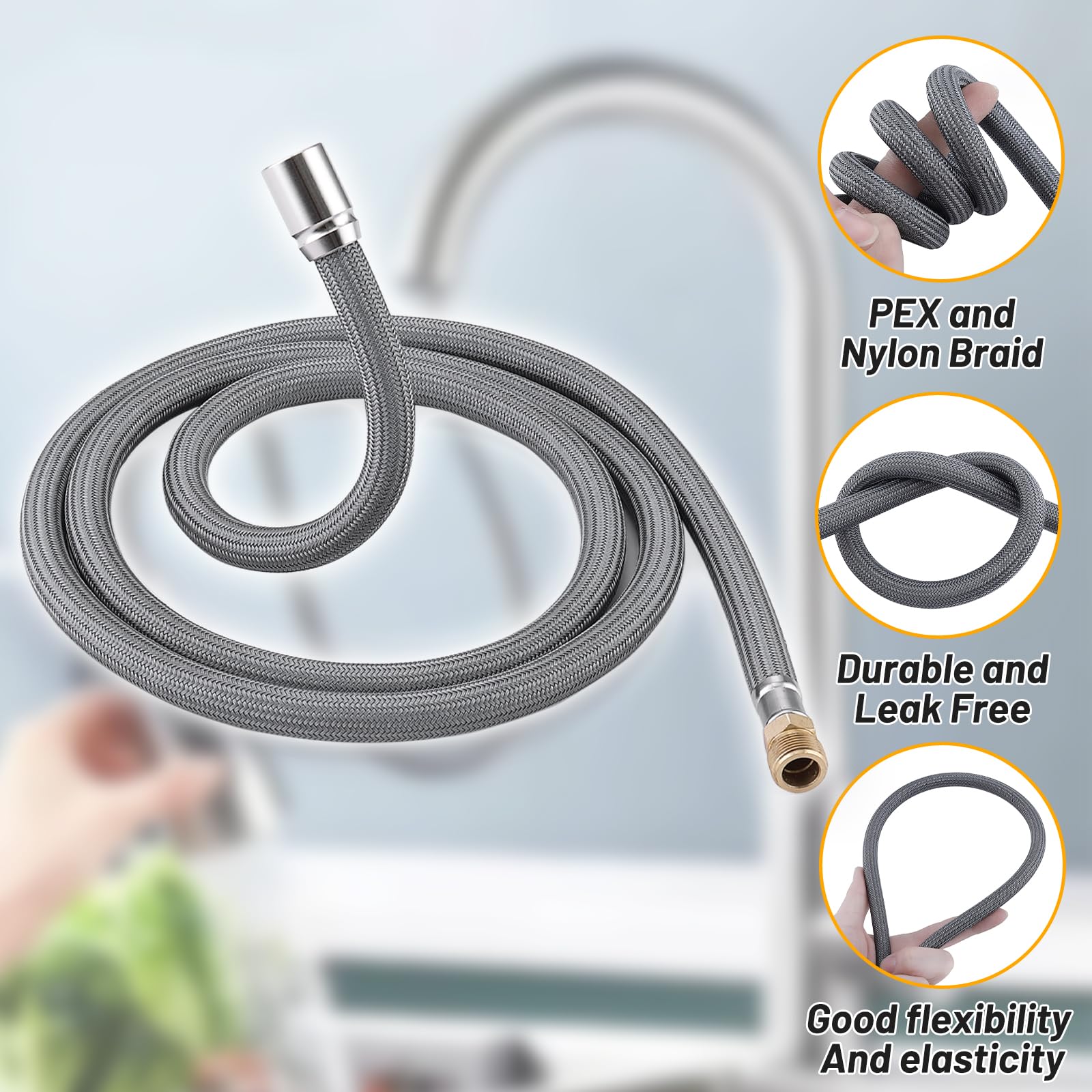 Pull down Spray Hose for American Standard M922367-007220A Faucet