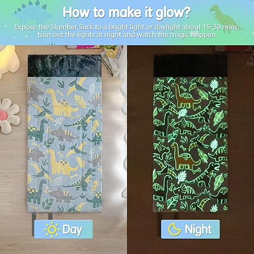 Miniatura 4 de Sacos de dormir para niños y niñas, saco de dormir espacial con estrellas que brillan en la oscuridad, tapete para siesta súper suave para fiestas