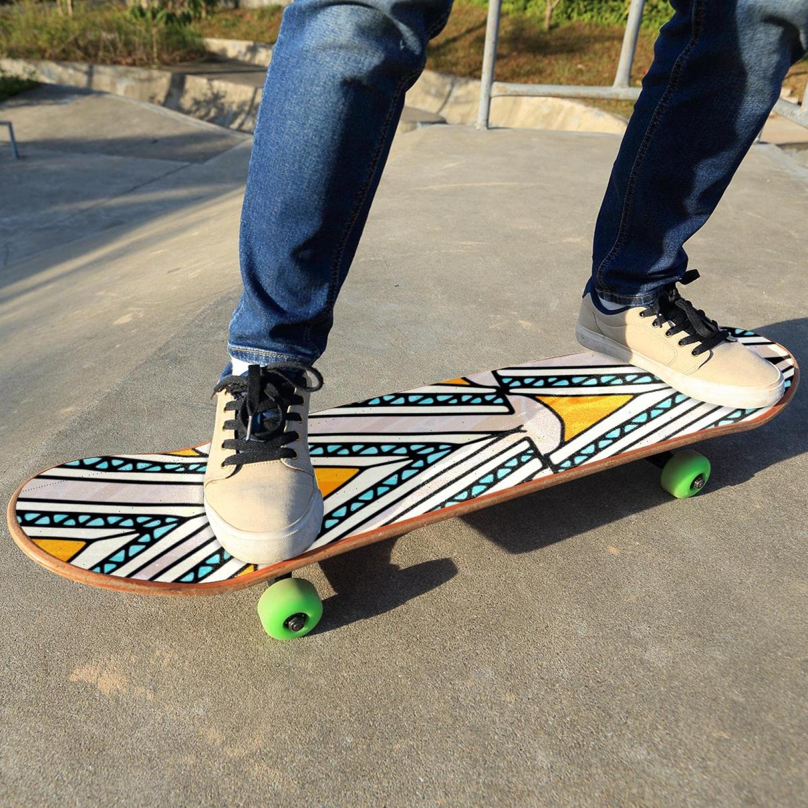 Boho Bohemia Skateboard-Griptape, Schleifpapier, Longboard, Aufkleber, Scooter, Deck, Sandpapier, 2 Stück