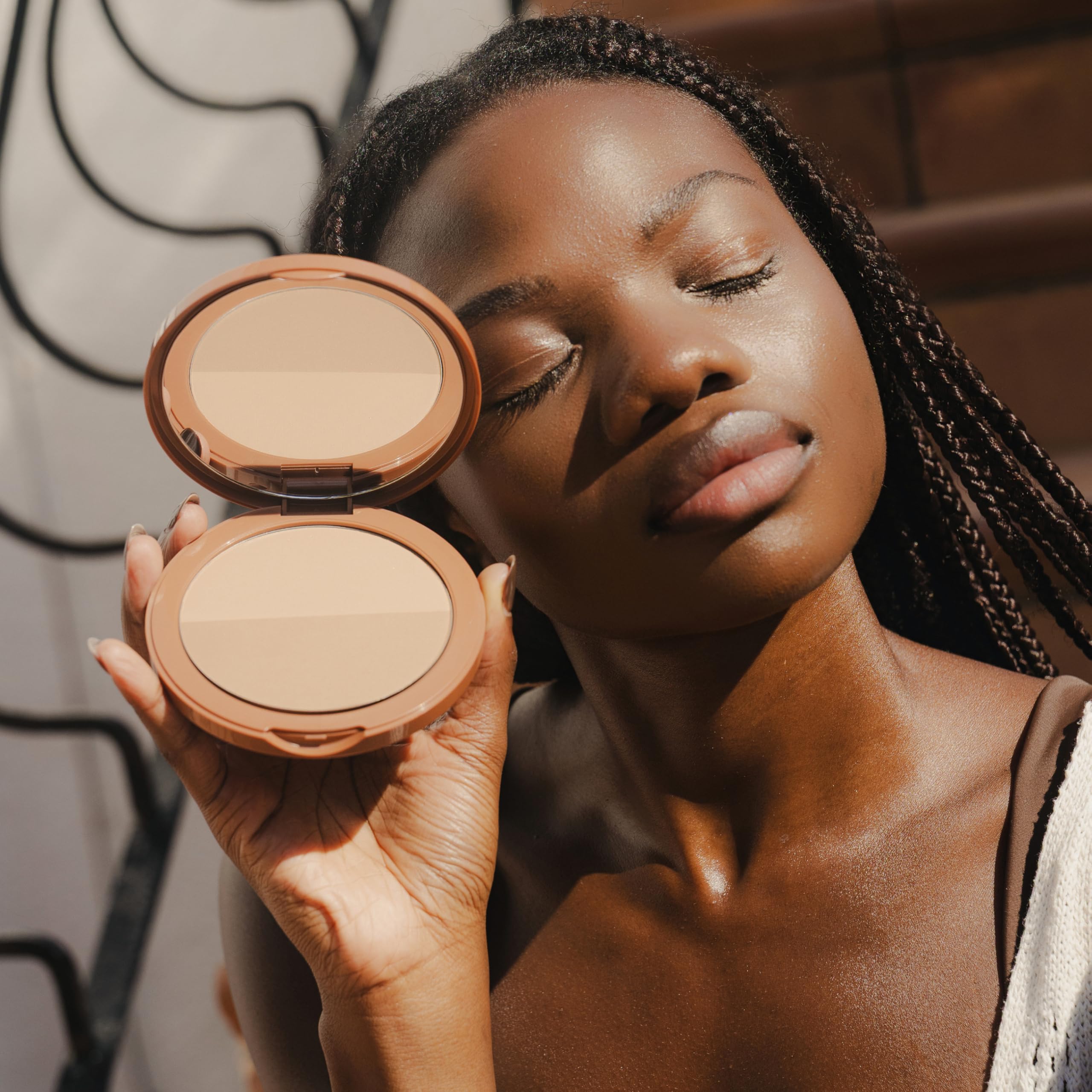 Germaine de Capuccini - Timexpert Sun - Dúo de Polvos Bronceadores SPF 15 - Maquillaje con protección solar - ilumina y realza la tonalidad de la piel - Simula un bronceado o rubor natural