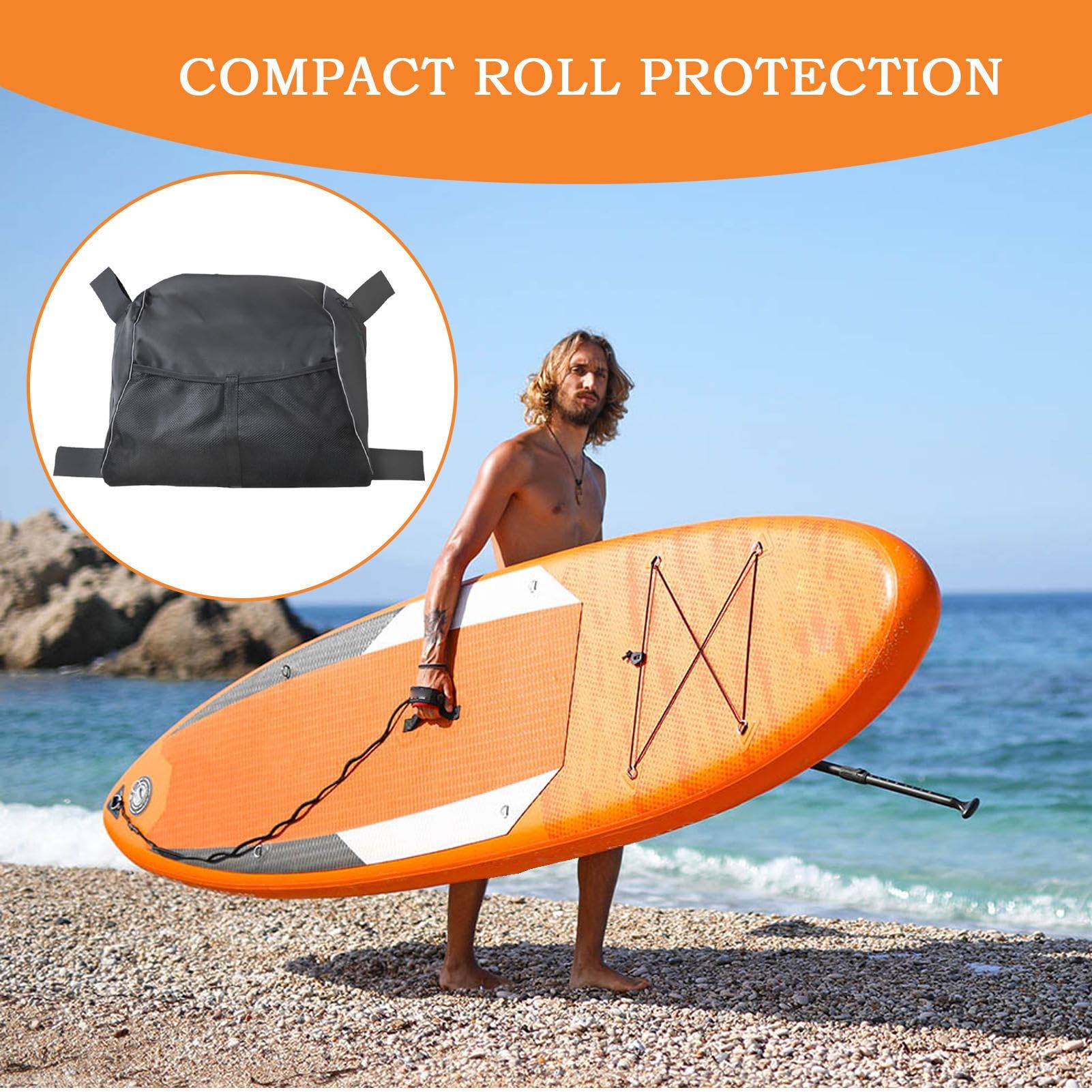 Sac De Paddleboard Étanche Multifonction - Grand Sac Rangement Ajustable Pour Kayak, Surf Et Activités Nautiques