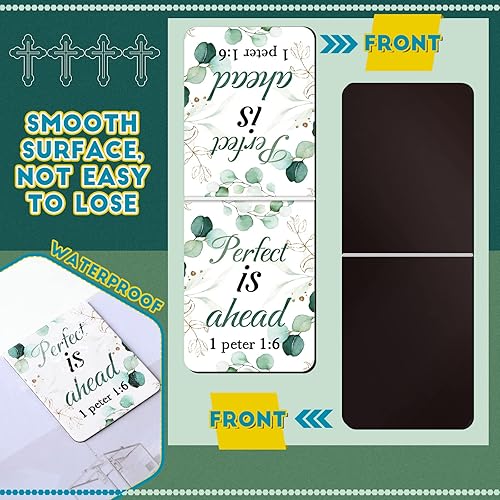 Miniatura 4 de 96 marcadores magnéticos cristianos para mujeres, marcadores de versículos de la Biblia, escrituras religiosas, suministros de iglesia inspiradores,