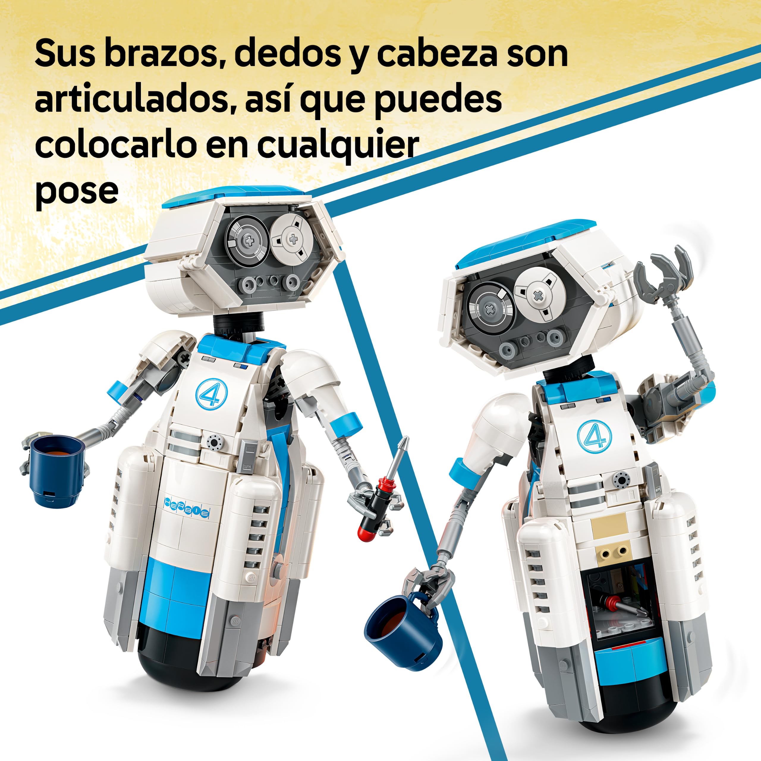 LEGO | Marvel Los 4 Fantásticos: H.E.R.B.I.E. – Figura de Robot de Juguete con Accesorios – Decoración de la Estantería – Regalo de Cumpleaños para Niños de 10+ Años y Fans de los Superhéroes –76339