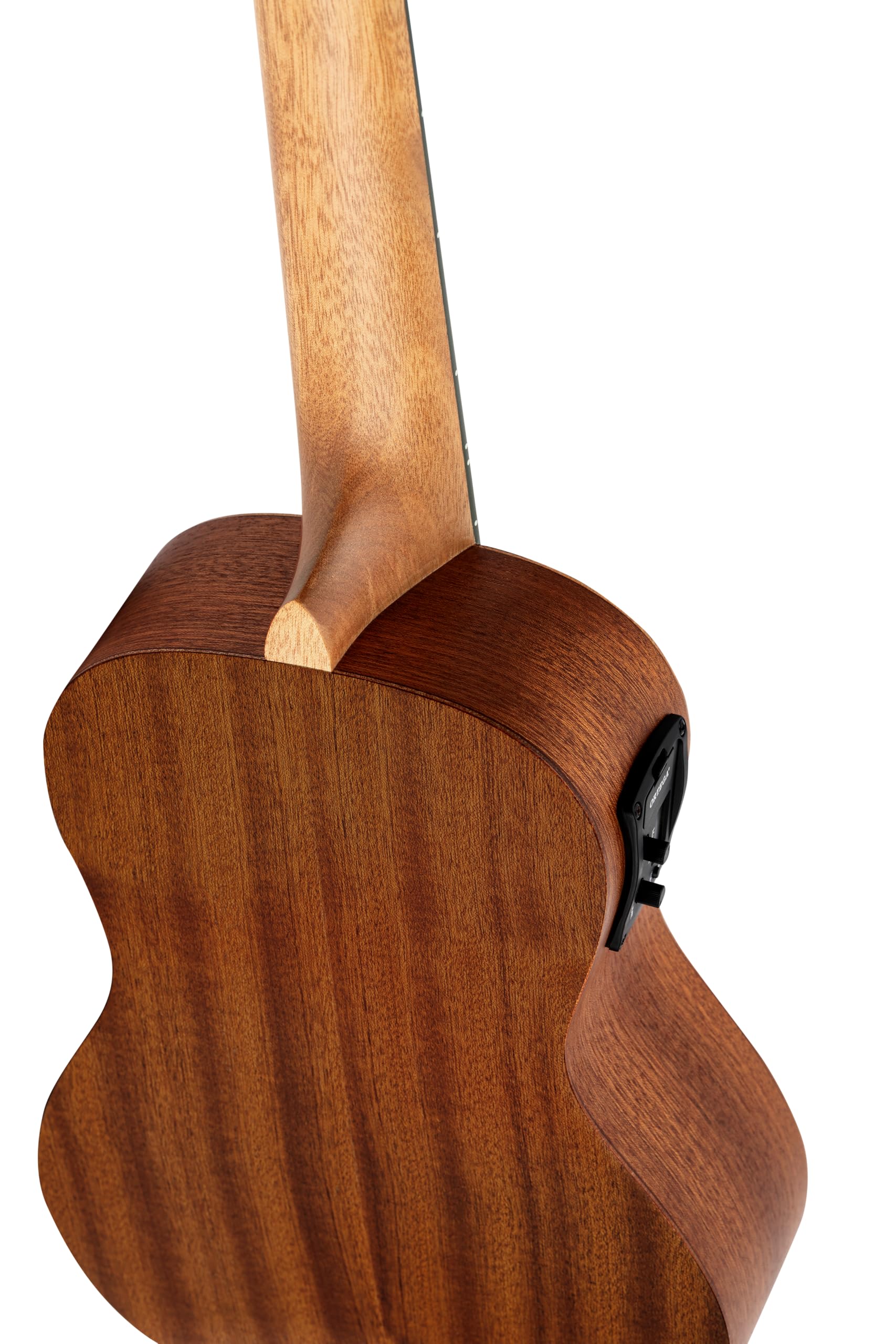 Ortega Guitars Ukulélé Concert Electro-Acoustique – Série Timber – Housse Incluse – Sapele, Naturel (RFU11SE)