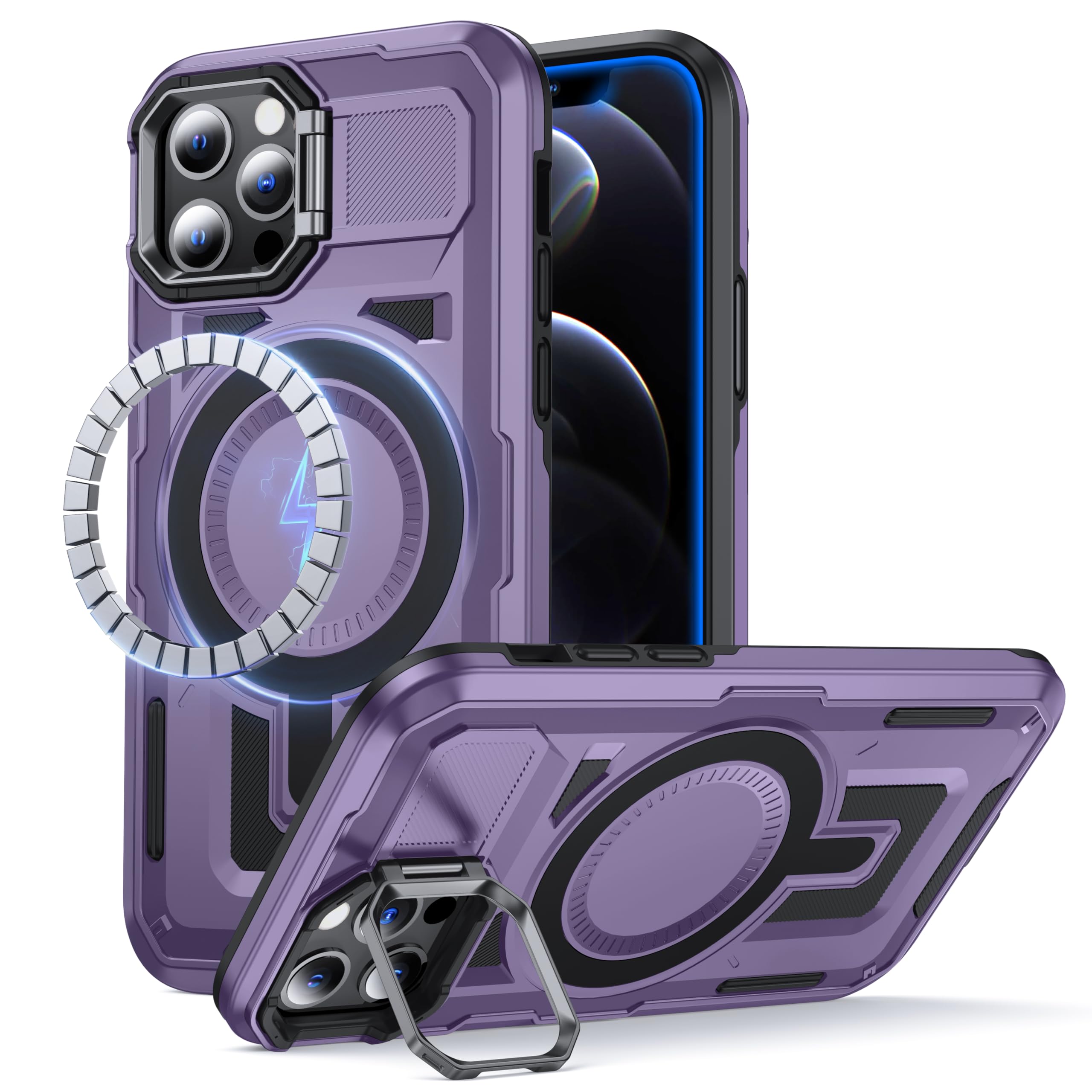 Coque iPhone 12 MagSafe violette idéale pour les activités outdoor - 8