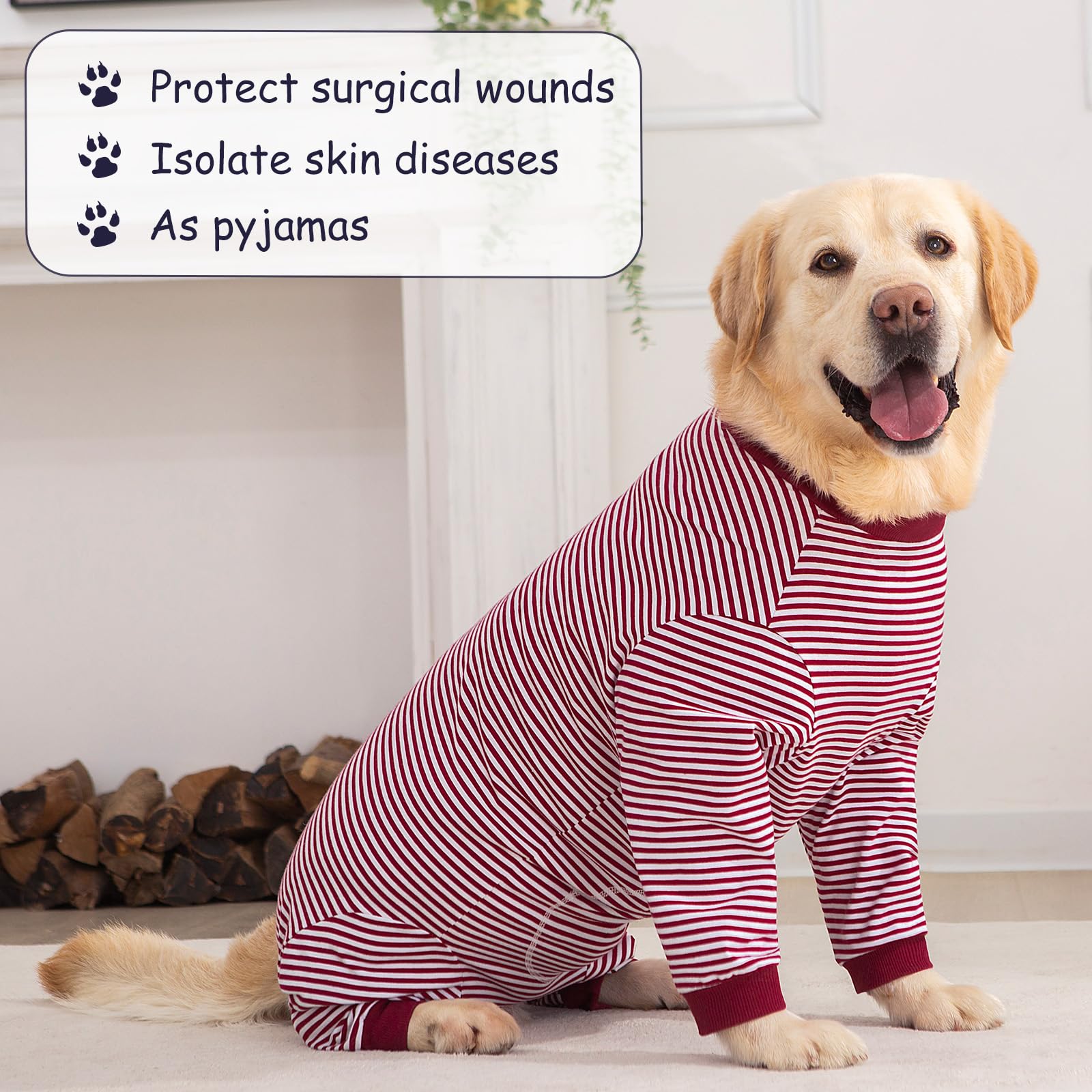 Axcimond Herstelpak voor Honden Na Operatie, Postoperatieve Onesie, Sterilisatiepak, Chirurgisch Pak, Buikwonden Beschermer, Vrouwelijk/Mannelijk