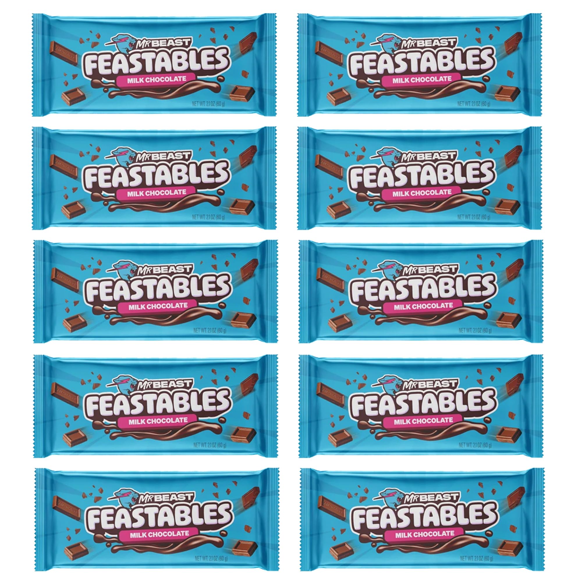 Buy Feastables MrBeast Chocolate Bars Variety Pack Milk Chocolate and