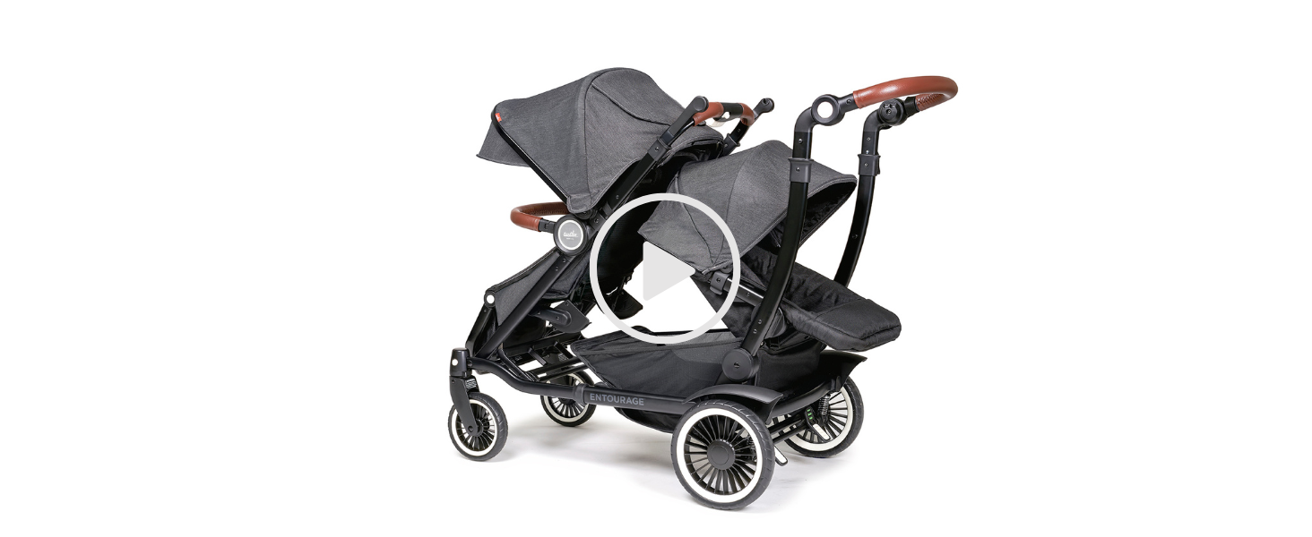 Austlen Entourage 2.0 Sit and Stand Stroller in Navy (Also Available in Black) : Baby