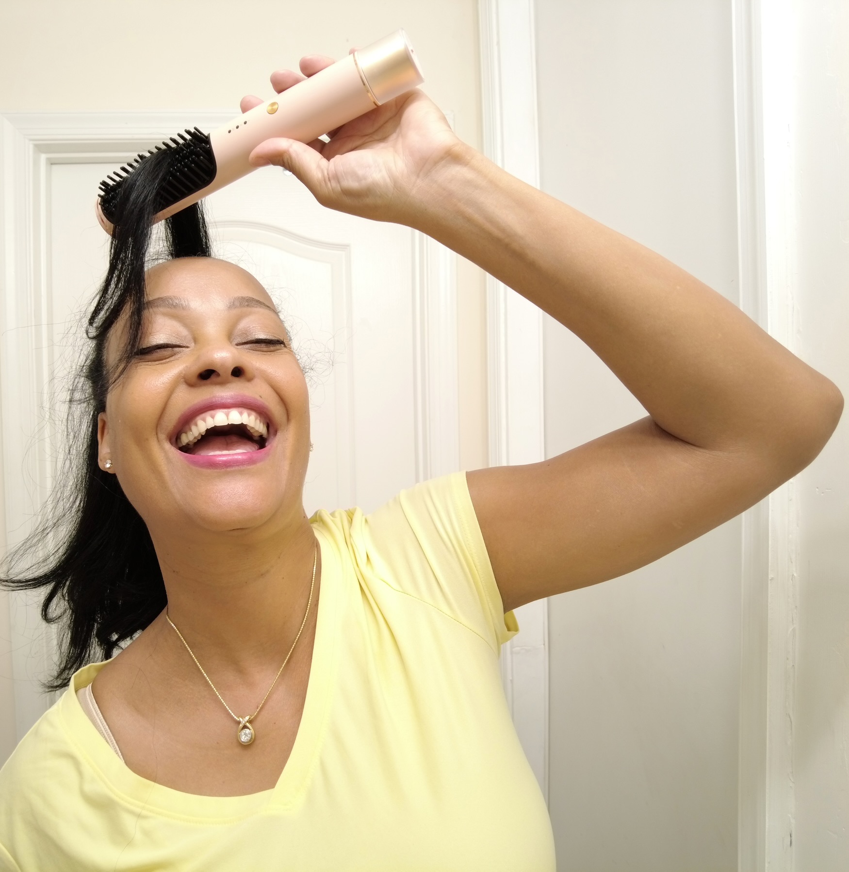 Watch Cordless Hair Straightener Brush Negative Ion Hair 
