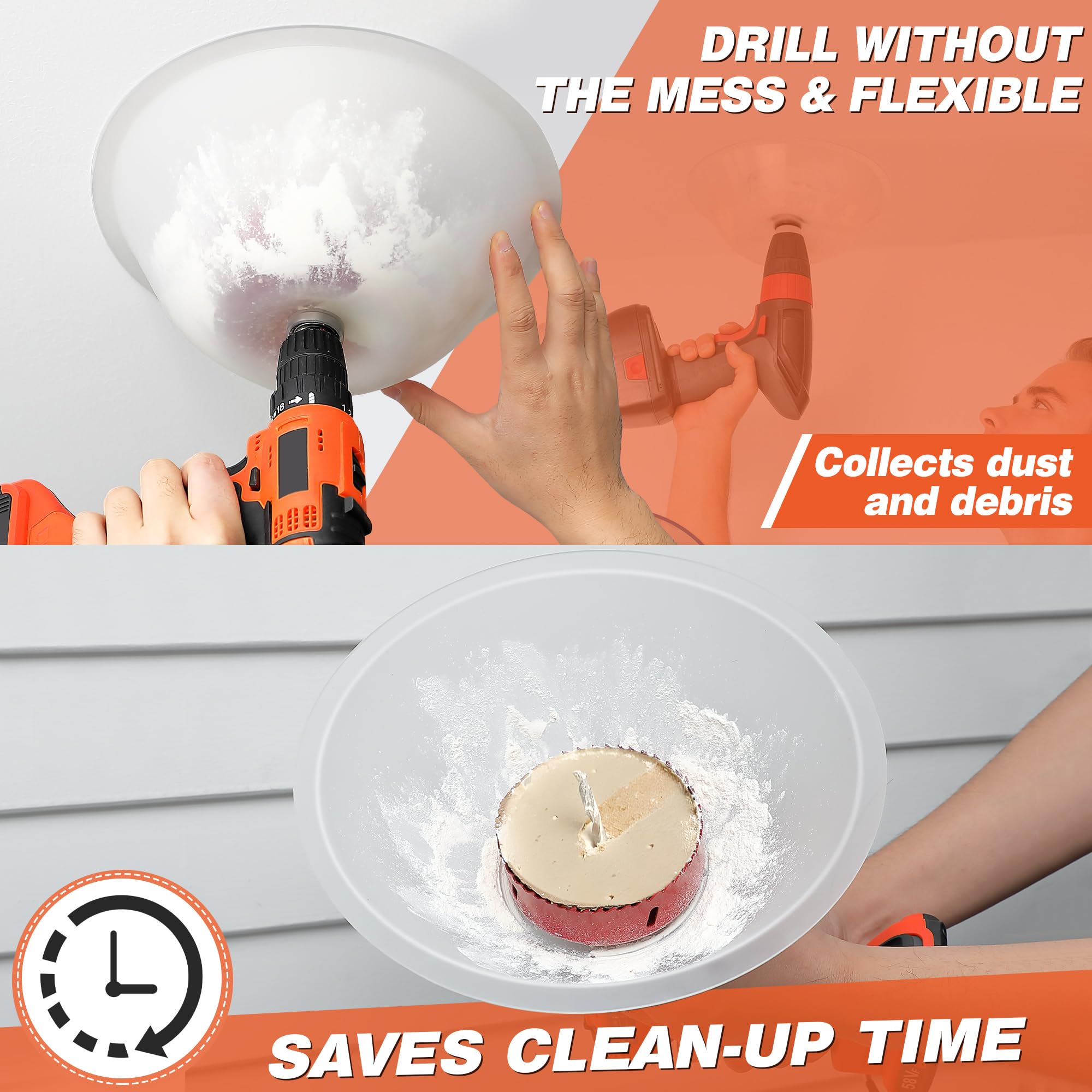 Drill Dust Bowl - Keep Your Workspace Clean -4 Drill Dust Bowl - Keep Your Workspace Clean -4