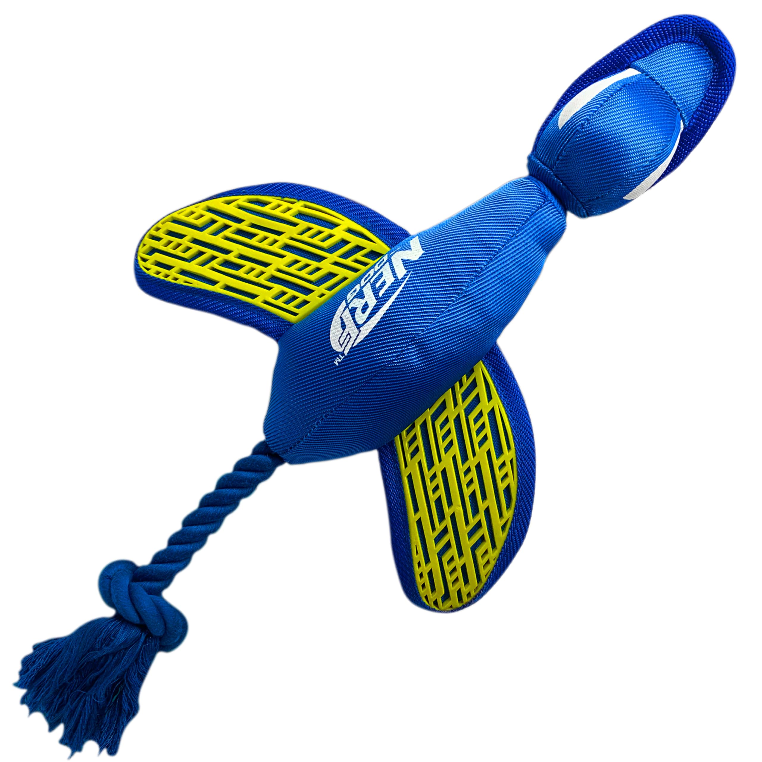 Nerf Dog Large Nylon Launching Duck/Blue/Green