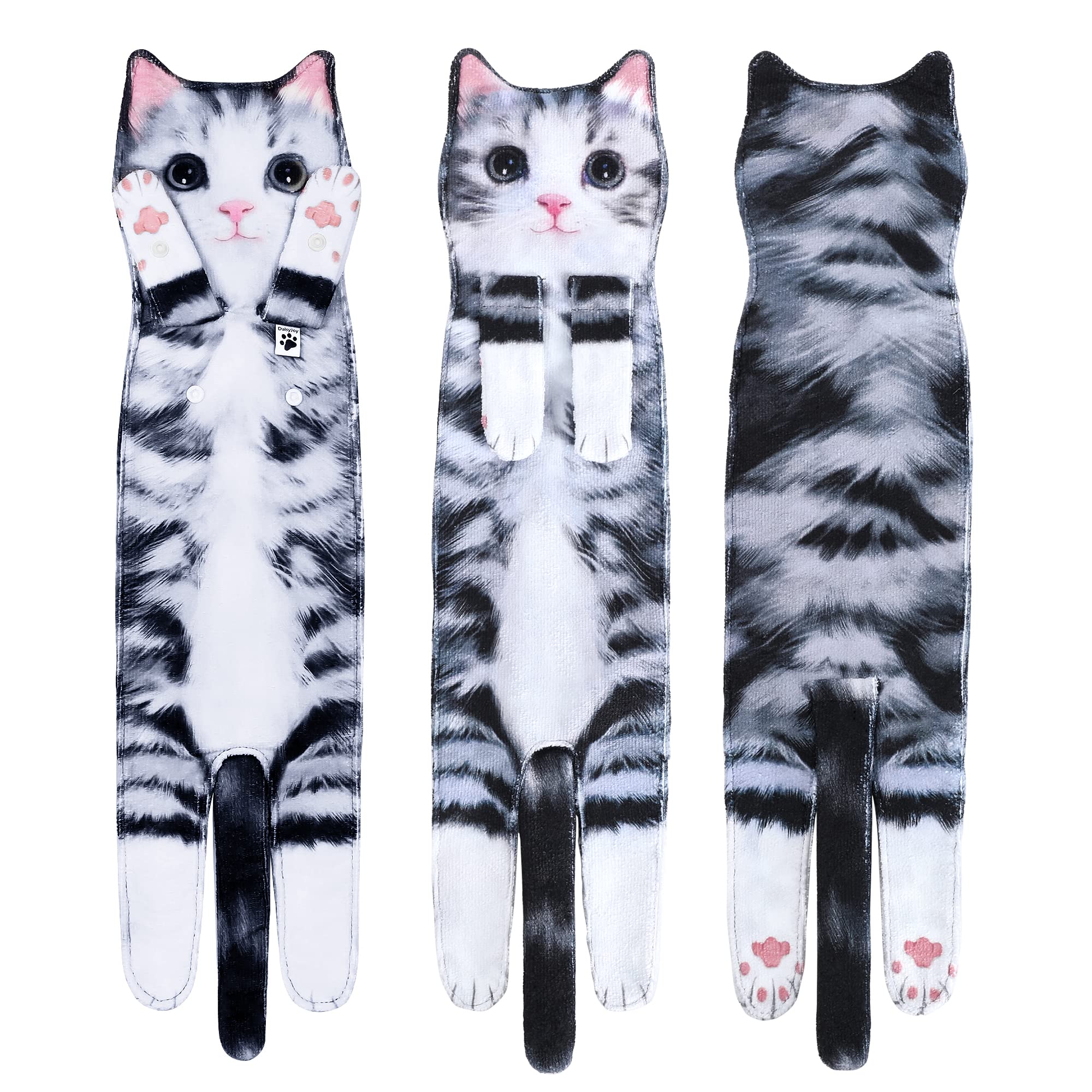 Asciugamani Divertenti A Forma Di Gatto Stravagante - Set Per Bagno E Cucina, Assorbenti - 2